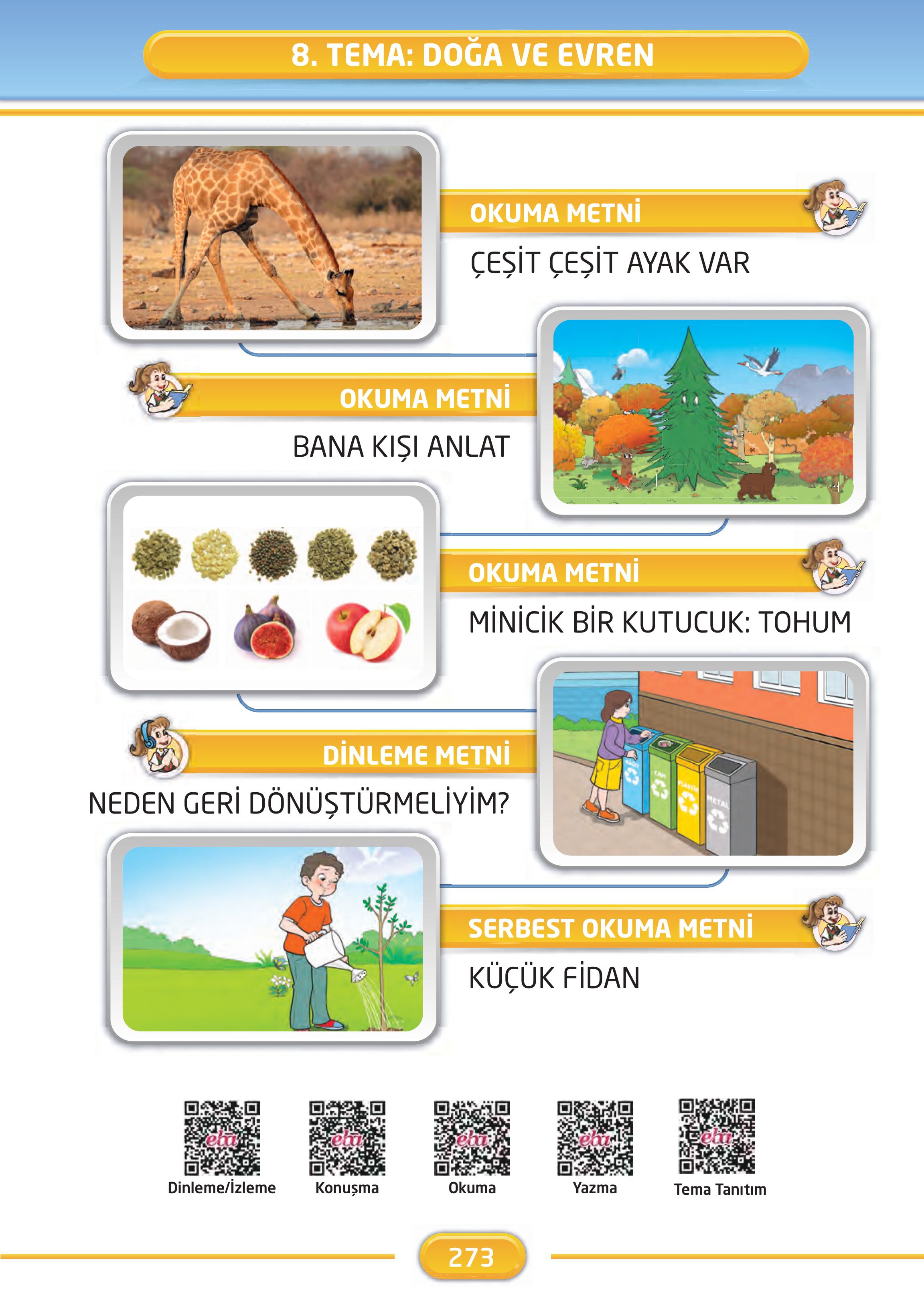 2. Sınıf Kare Yayınları Türkçe Ders Kitabı Sayfa 273 Cevapları