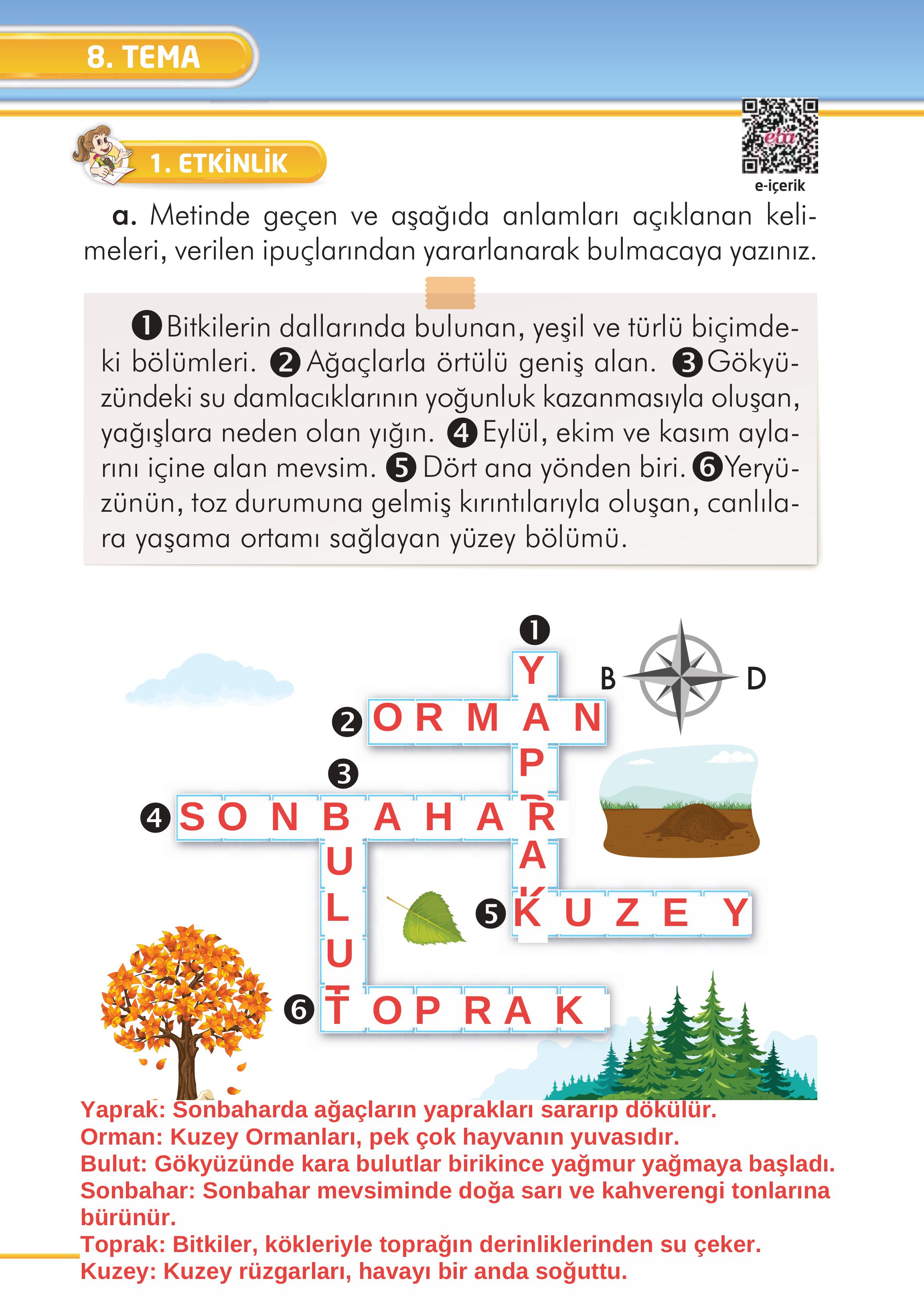 2. Sınıf Kare Yayınları Türkçe Ders Kitabı Sayfa 288 Cevapları