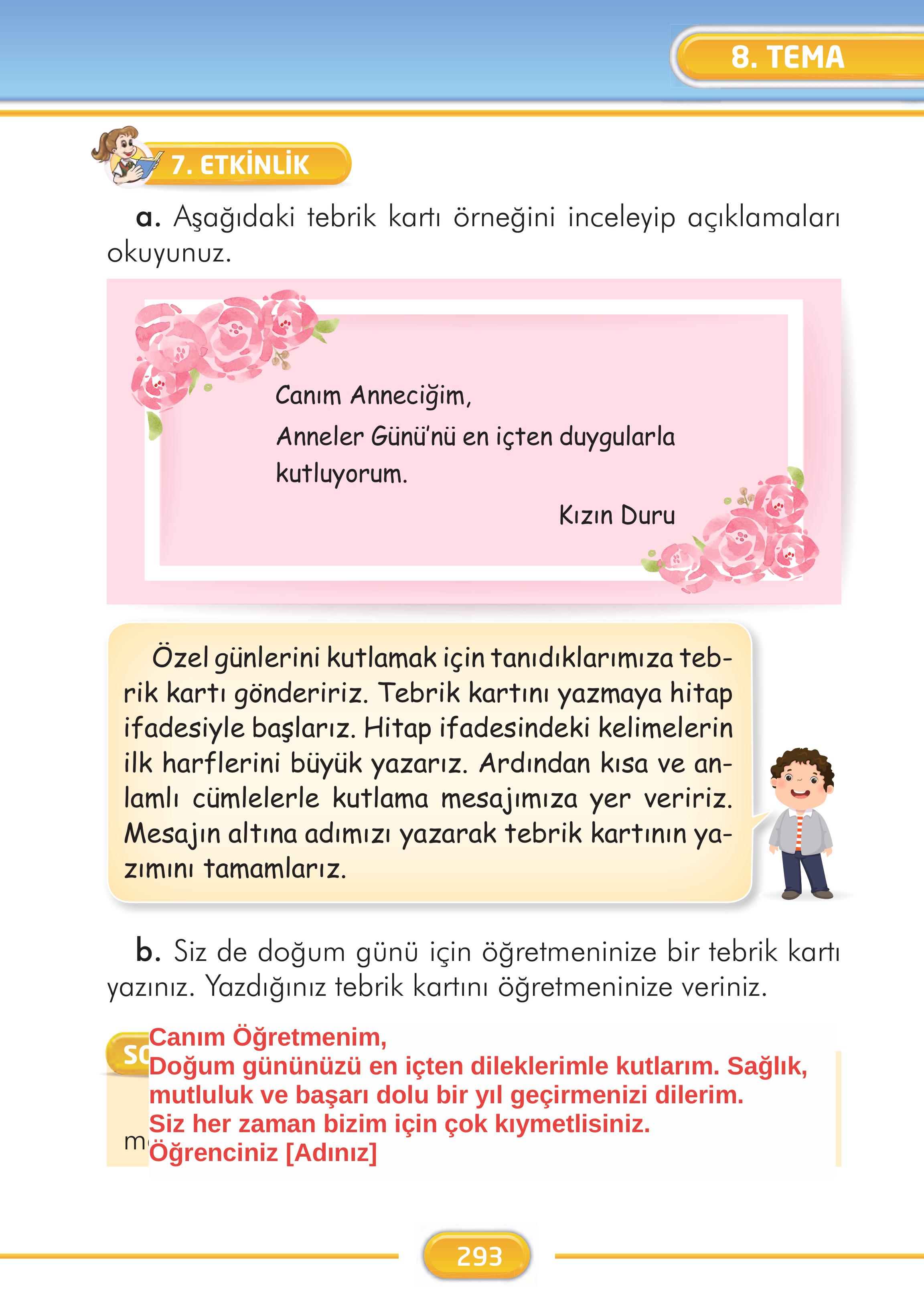 2. Sınıf Kare Yayınları Türkçe Ders Kitabı Sayfa 293 Cevapları 2. Sınıf Kare Yayınları Türkçe Ders Kitabı Sayfa 293 Cevapları