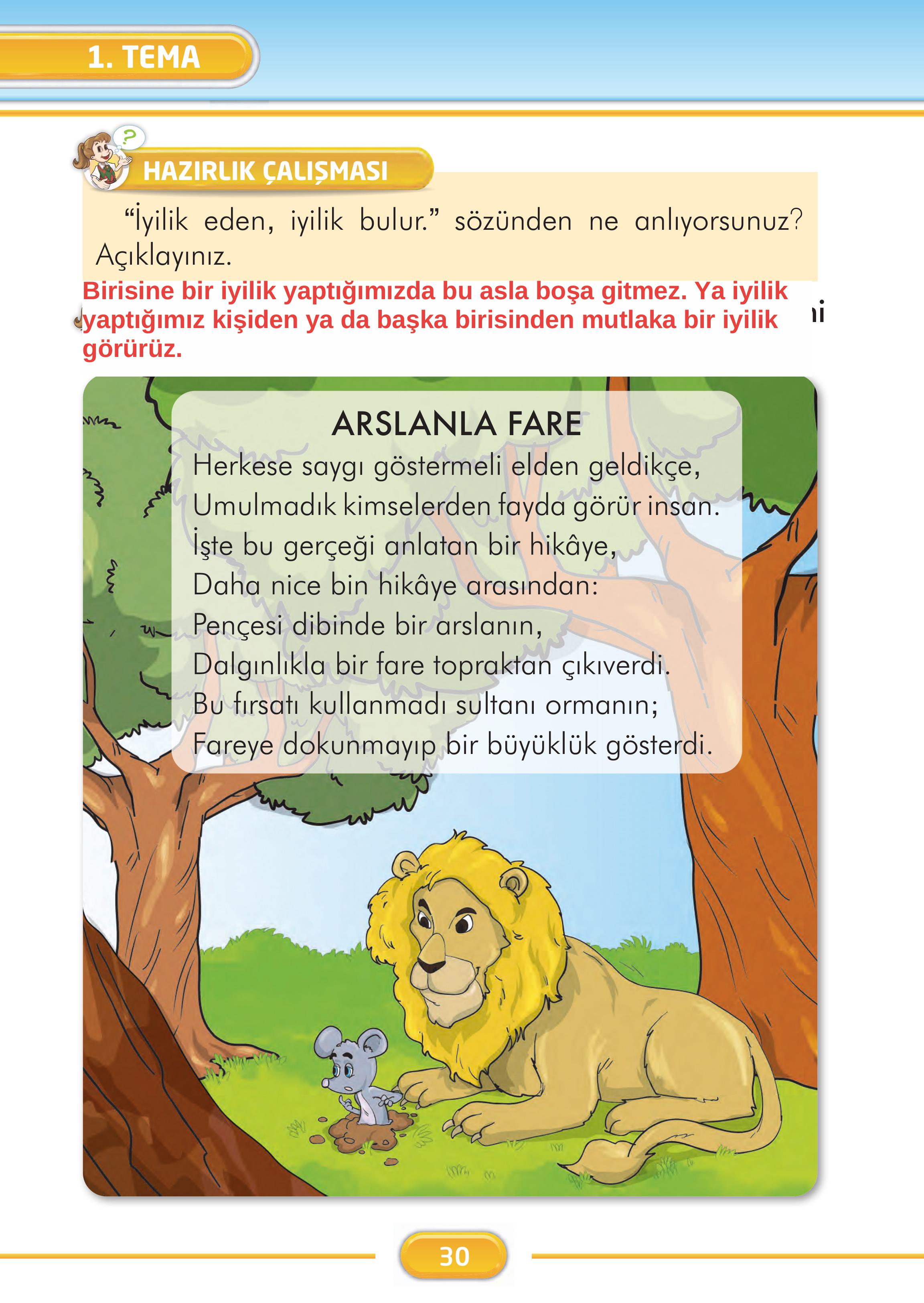 2. Sınıf Kare Yayınları Türkçe Ders Kitabı Sayfa 30 Cevapları