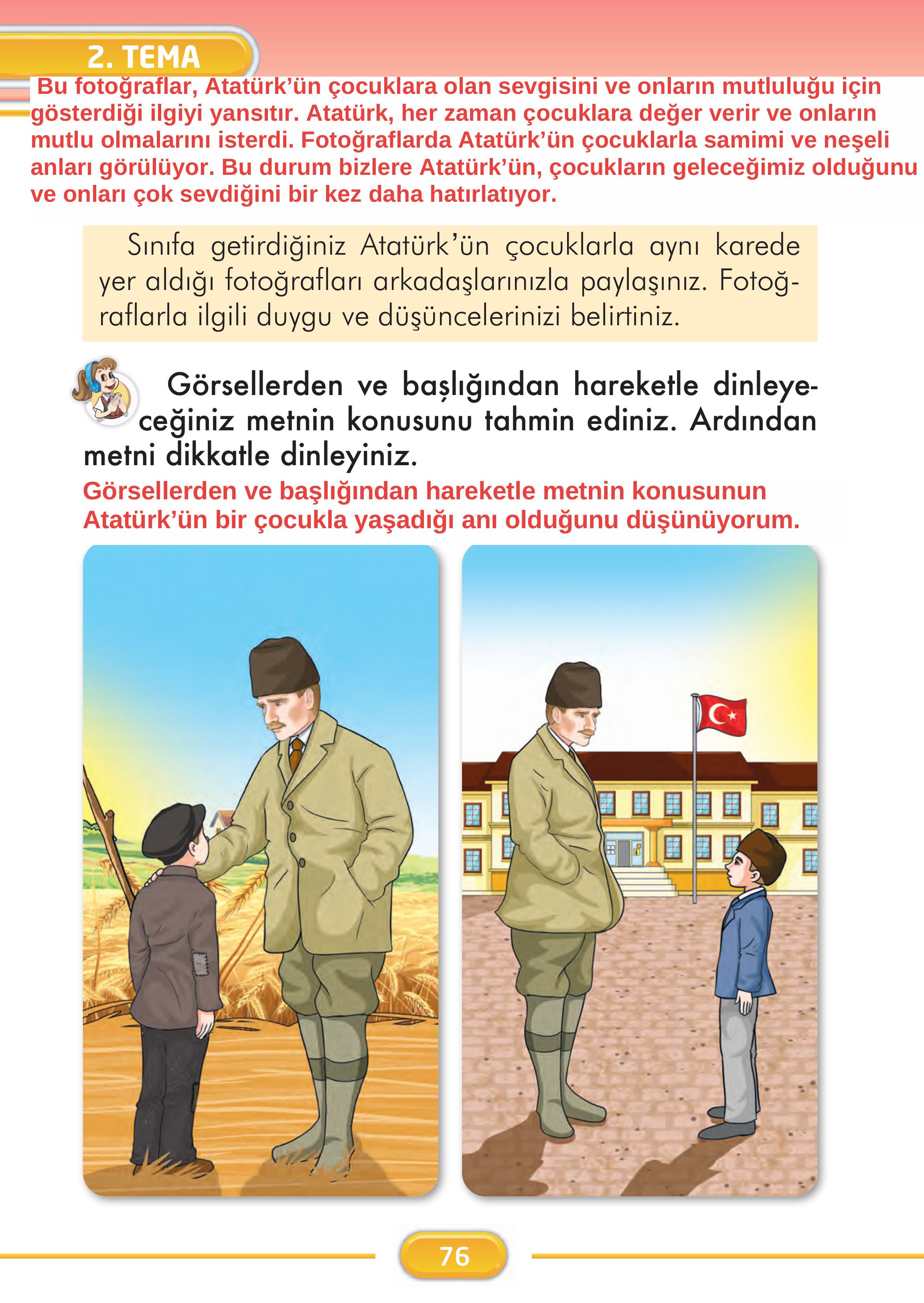 2. Sınıf Kare Yayınları Türkçe Ders Kitabı Sayfa 76 Cevapları