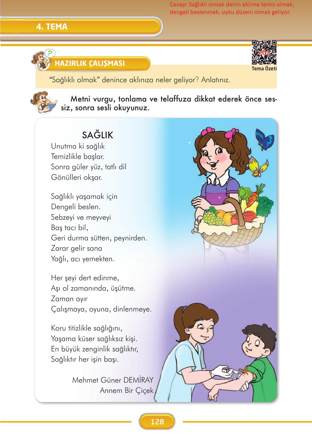 3. Sınıf İlke Yayınları Türkçe Ders Kitabı Sayfa 128 Cevapları 3. Sınıf İlke Yayınları Türkçe Ders Kitabı Sayfa 128 Cevapları