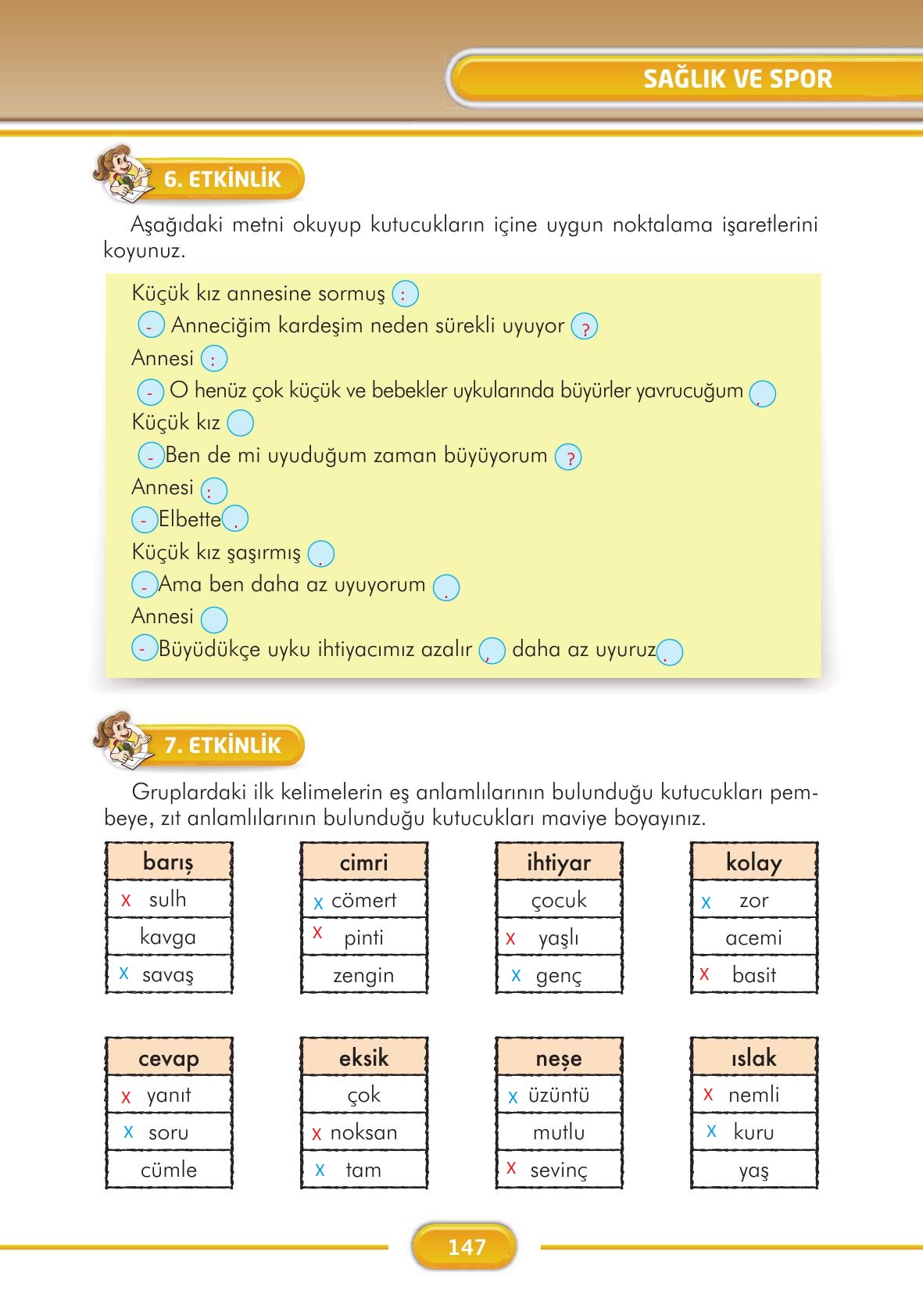 3. Sınıf İlke Yayınları Türkçe Ders Kitabı Sayfa 147 Cevapları 3. Sınıf İlke Yayınları Türkçe Ders Kitabı Sayfa 147 Cevapları