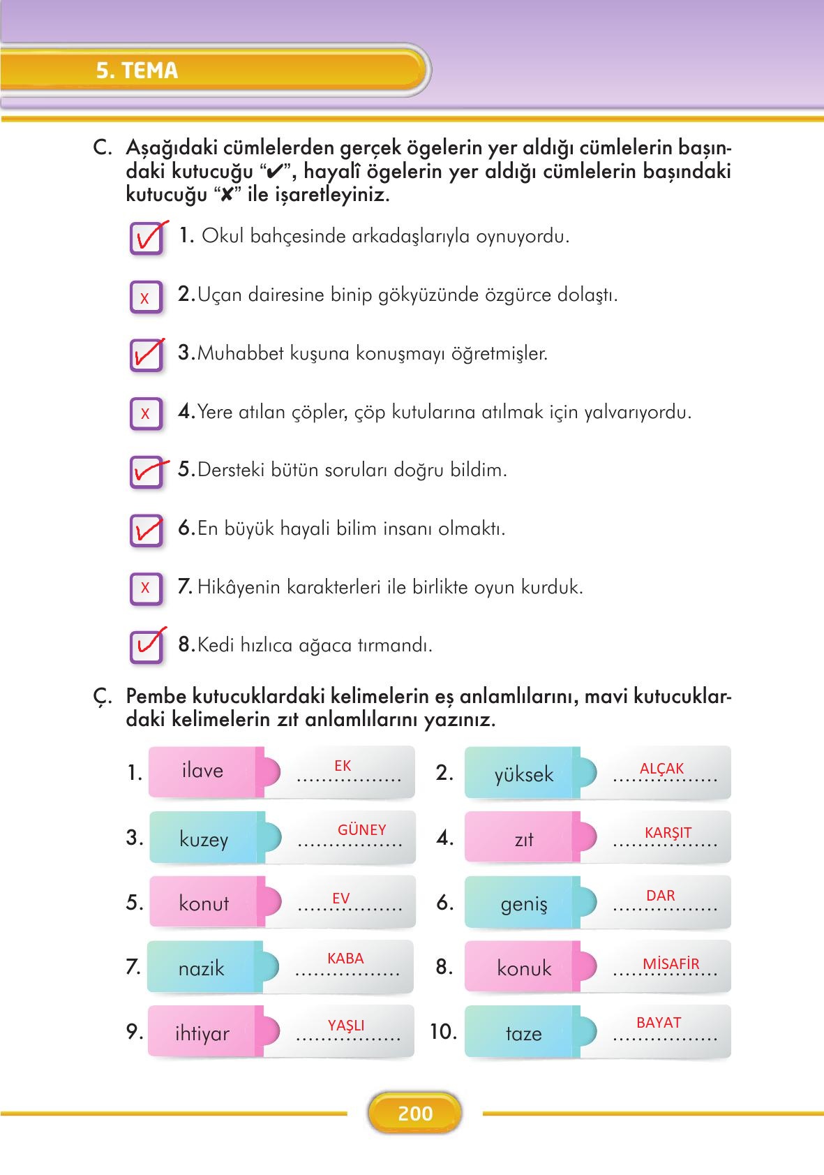 3. Sınıf İlke Yayınları Türkçe Ders Kitabı Sayfa 200 Cevapları 3. Sınıf İlke Yayınları Türkçe Ders Kitabı Sayfa 200 Cevapları