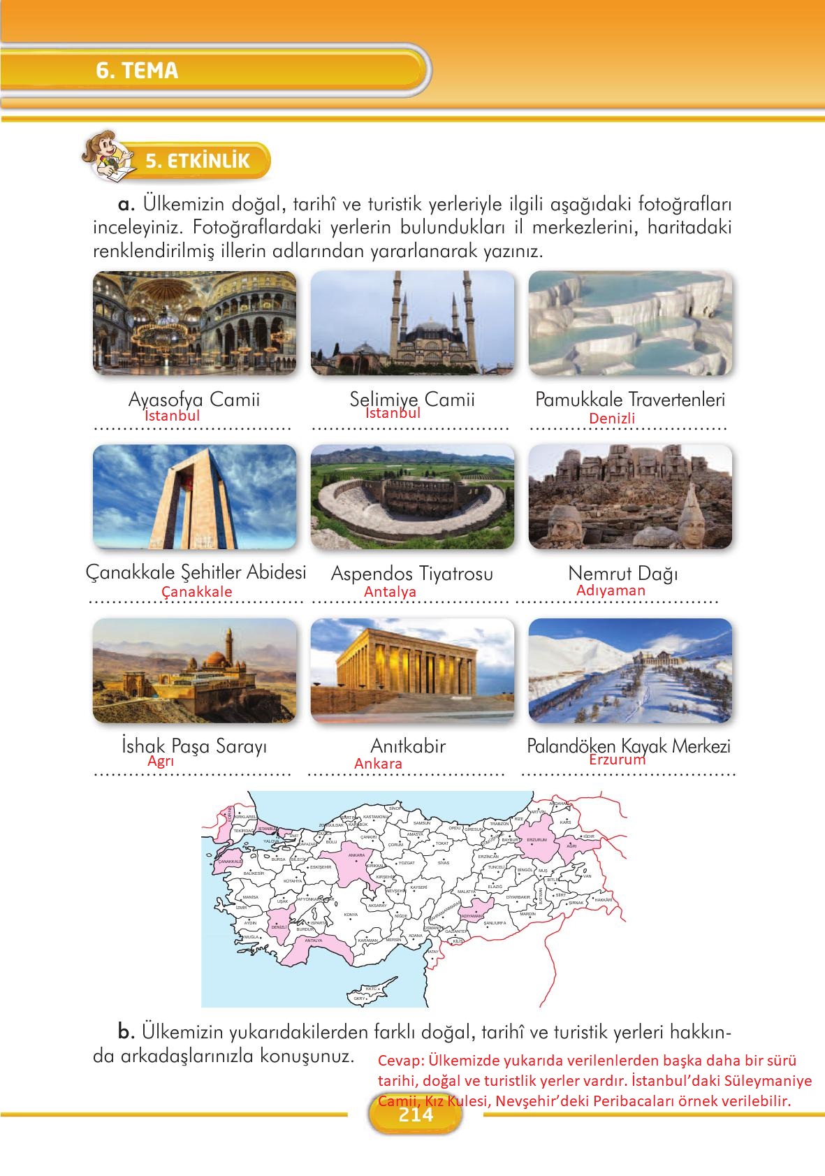 3. Sınıf İlke Yayınları Türkçe Ders Kitabı Sayfa 214 Cevapları 3. Sınıf İlke Yayınları Türkçe Ders Kitabı Sayfa 214 Cevapları