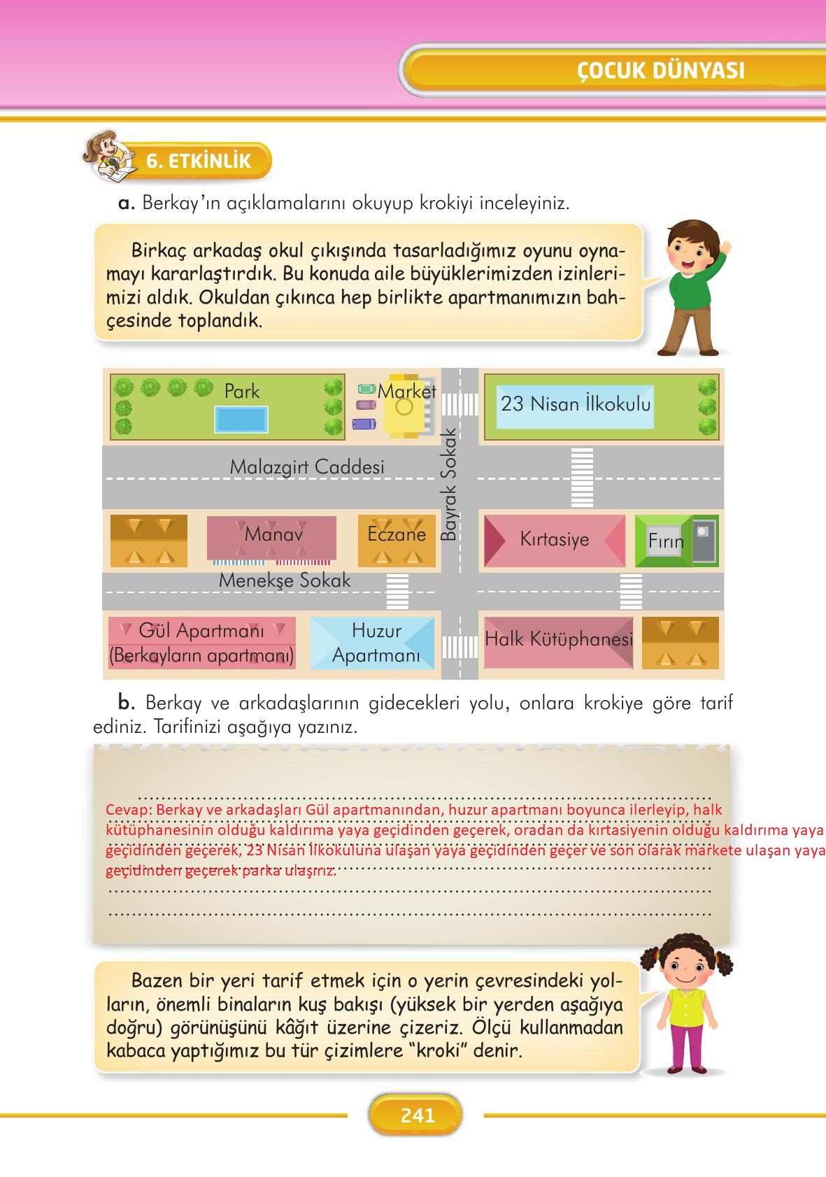 3. Sınıf İlke Yayınları Türkçe Ders Kitabı Sayfa 241 Cevapları 3. Sınıf İlke Yayınları Türkçe Ders Kitabı Sayfa 241 Cevapları
