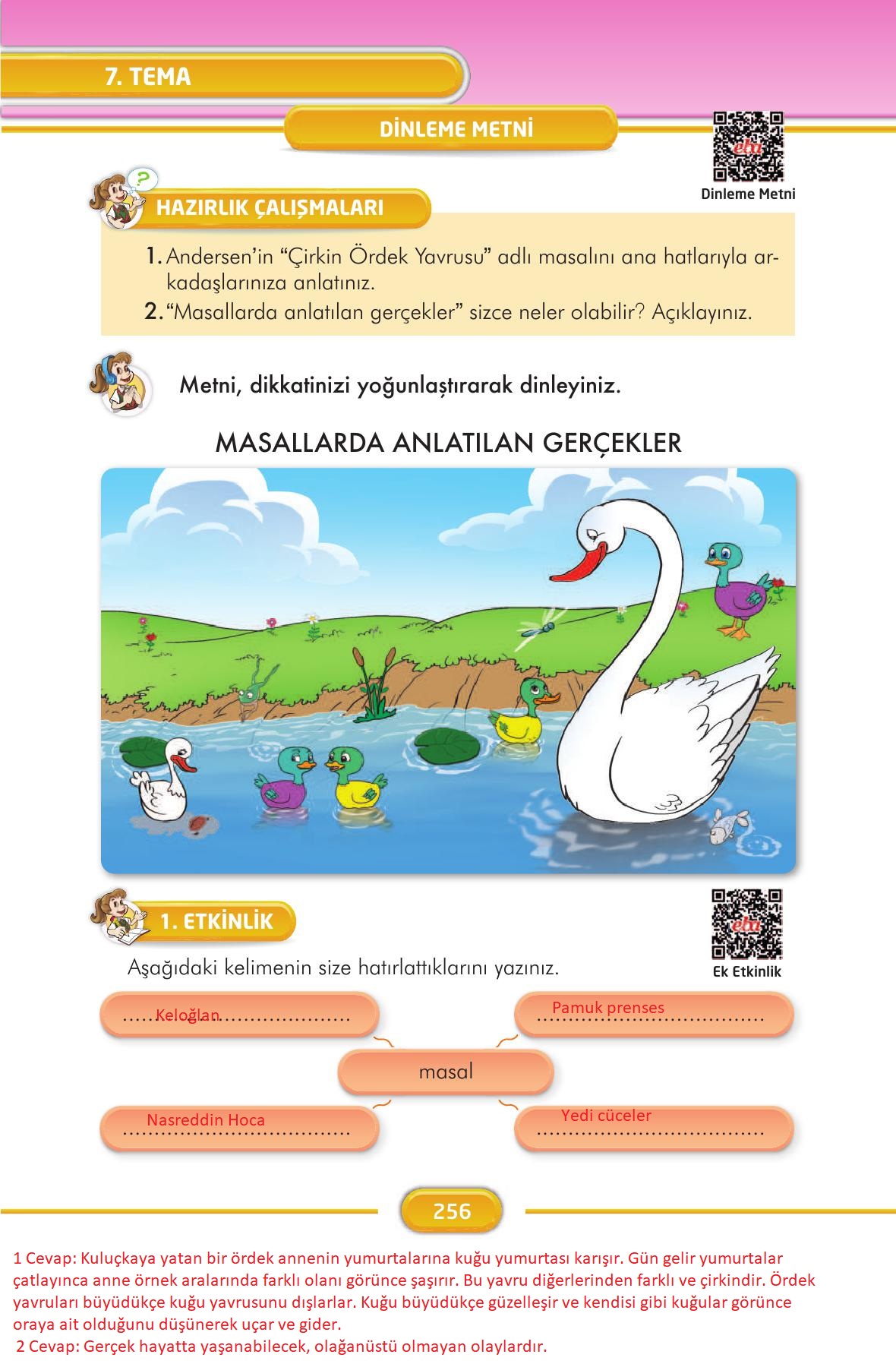 3. Sınıf İlke Yayınları Türkçe Ders Kitabı Sayfa 256 Cevapları 3. Sınıf İlke Yayınları Türkçe Ders Kitabı Sayfa 256 Cevapları