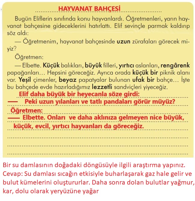 3. Sınıf İlke Yayınları Türkçe Ders Kitabı Sayfa 274 Cevapları 3. Sınıf İlke Yayınları Türkçe Ders Kitabı Sayfa 274 Cevapları