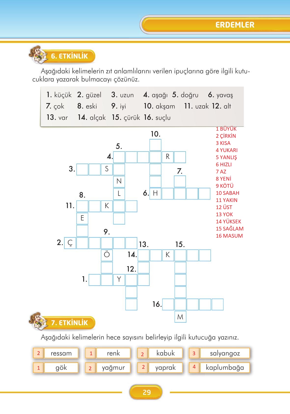 3. Sınıf İlke Yayınları Türkçe Ders Kitabı Sayfa 29 Cevapları 3. Sınıf İlke Yayınları Türkçe Ders Kitabı Sayfa 29 Cevapları