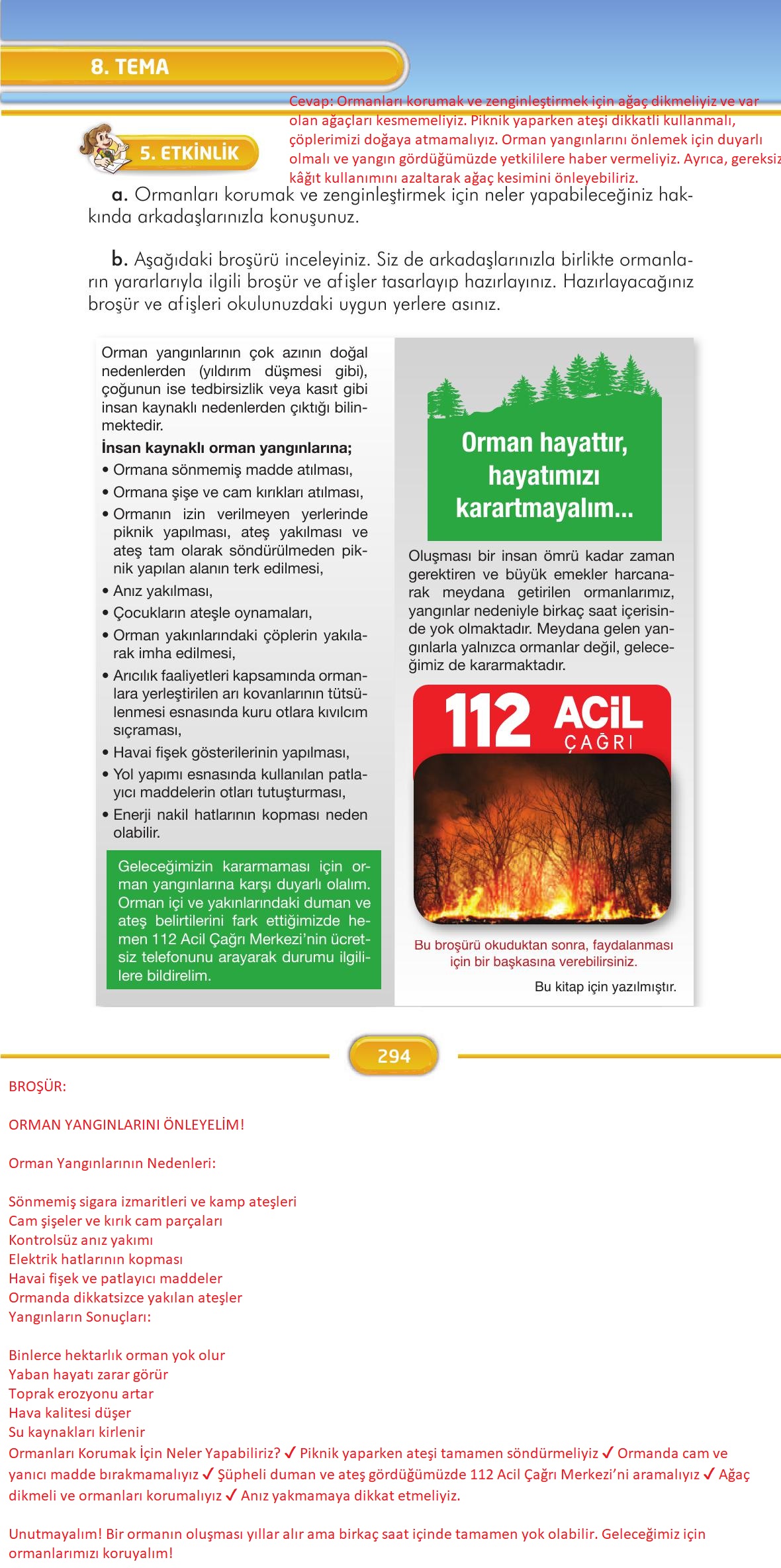 3. Sınıf İlke Yayınları Türkçe Ders Kitabı Sayfa 294 Cevapları 3. Sınıf İlke Yayınları Türkçe Ders Kitabı Sayfa 294 Cevapları