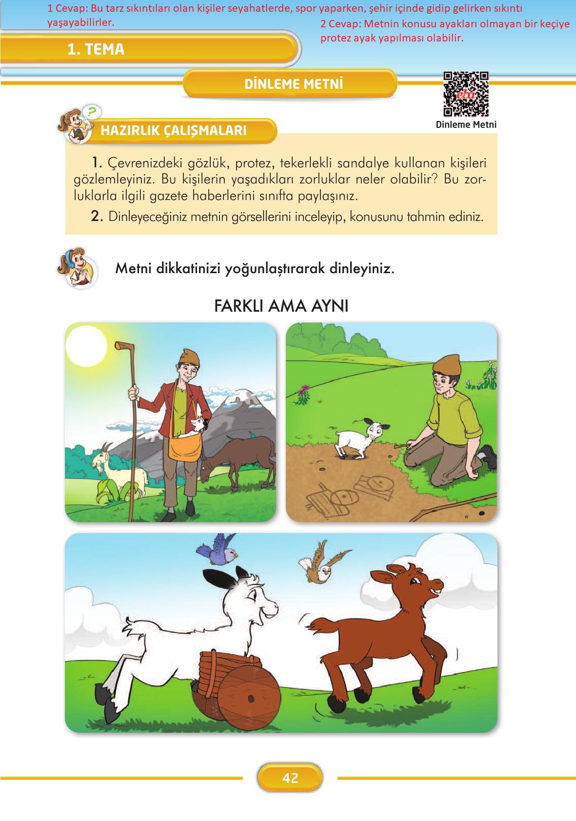3. Sınıf İlke Yayınları Türkçe Ders Kitabı Sayfa 42 Cevapları 3. Sınıf İlke Yayınları Türkçe Ders Kitabı Sayfa 42 Cevapları