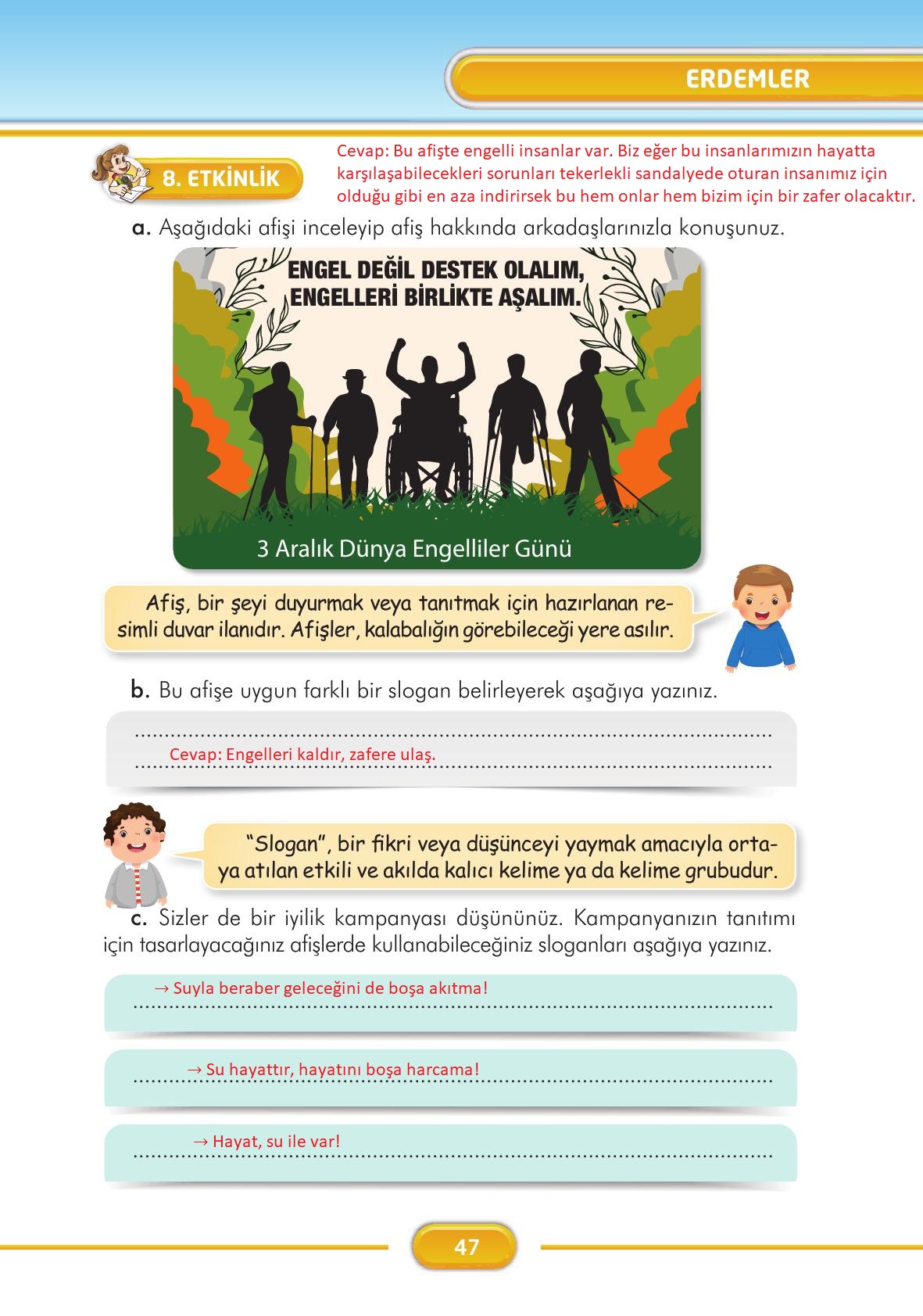 3. Sınıf İlke Yayınları Türkçe Ders Kitabı Sayfa 47 Cevapları 3. Sınıf İlke Yayınları Türkçe Ders Kitabı Sayfa 47 Cevapları