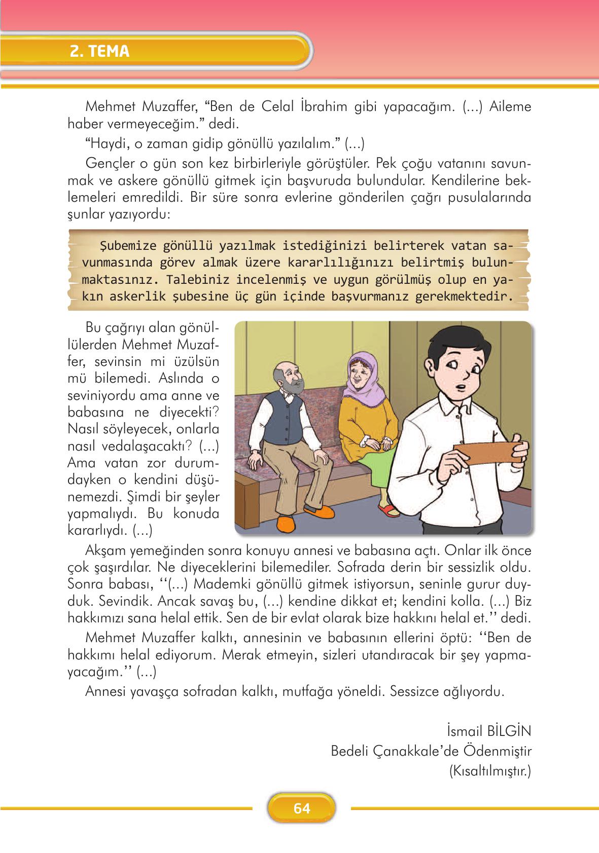 3. Sınıf İlke Yayınları Türkçe Ders Kitabı Sayfa 64 Cevapları 3. Sınıf İlke Yayınları Türkçe Ders Kitabı Sayfa 64 Cevapları