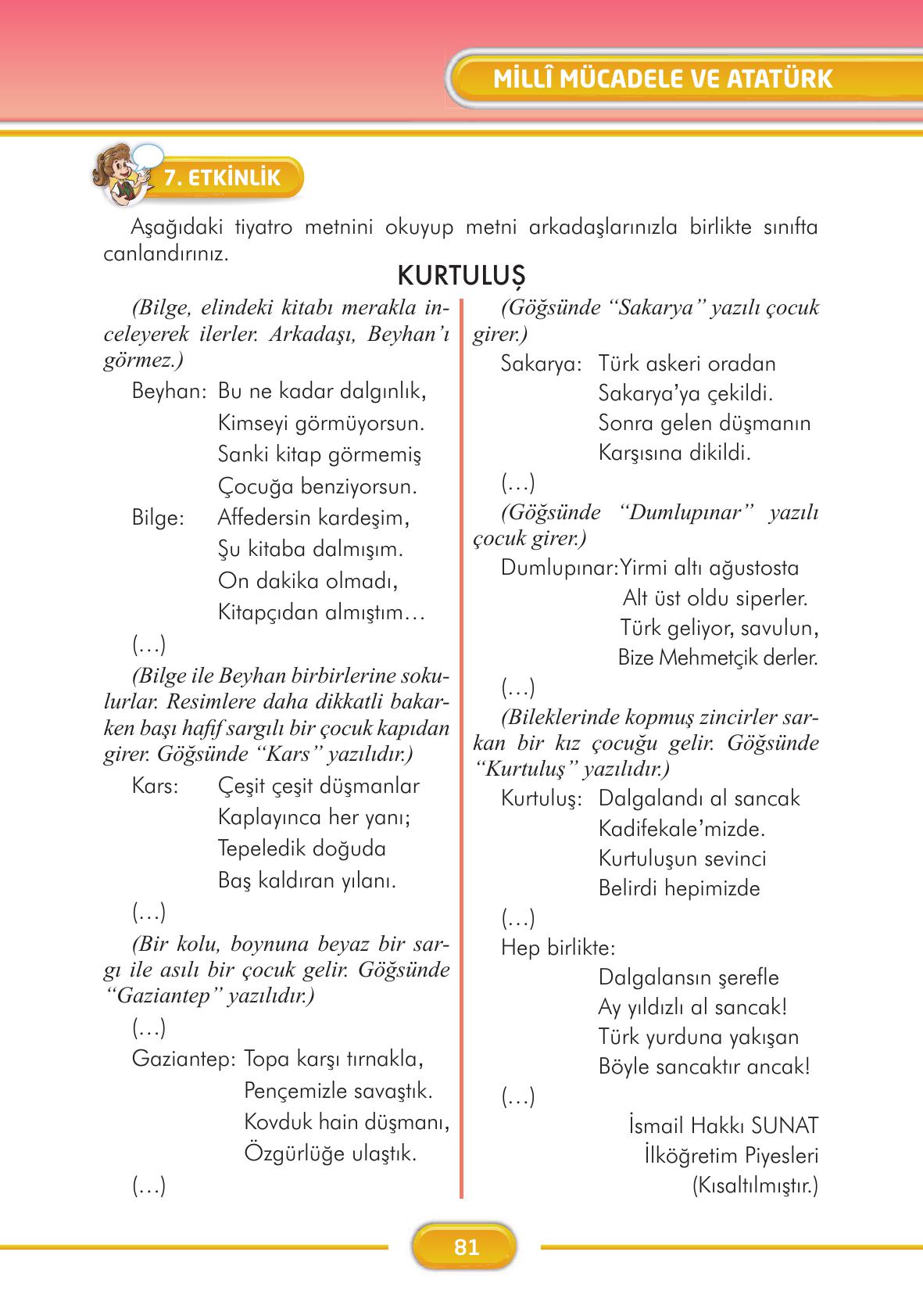 3. Sınıf İlke Yayınları Türkçe Ders Kitabı Sayfa 81 Cevapları 3. Sınıf İlke Yayınları Türkçe Ders Kitabı Sayfa 81 Cevapları