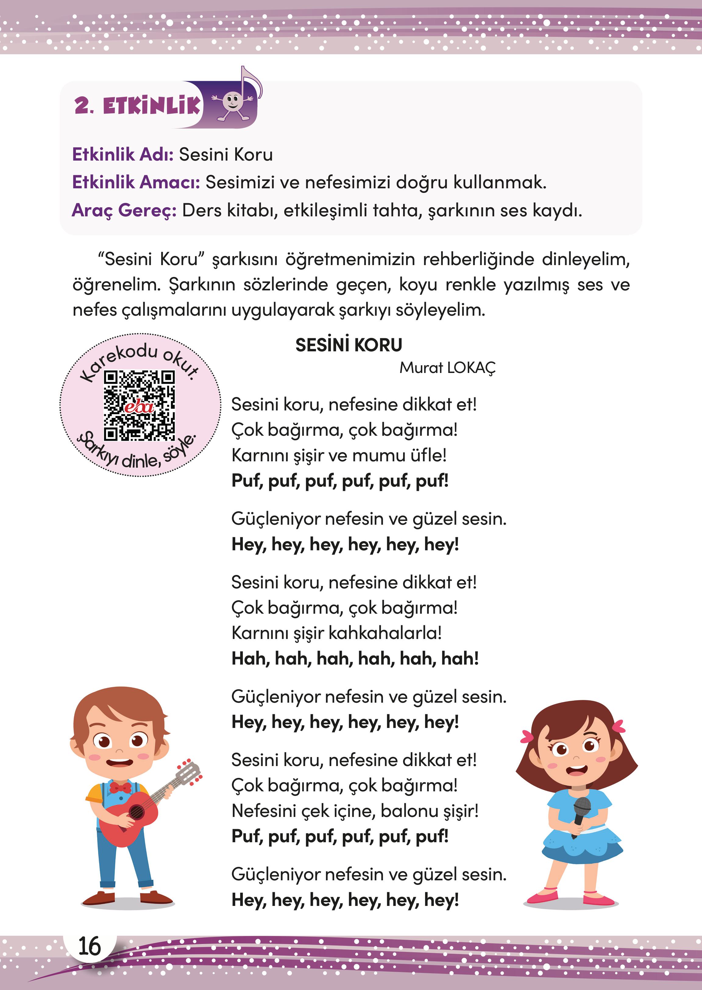 3. Sınıf Meb Yayınları Müzik Ders Kitabı Sayfa 17 Cevapları