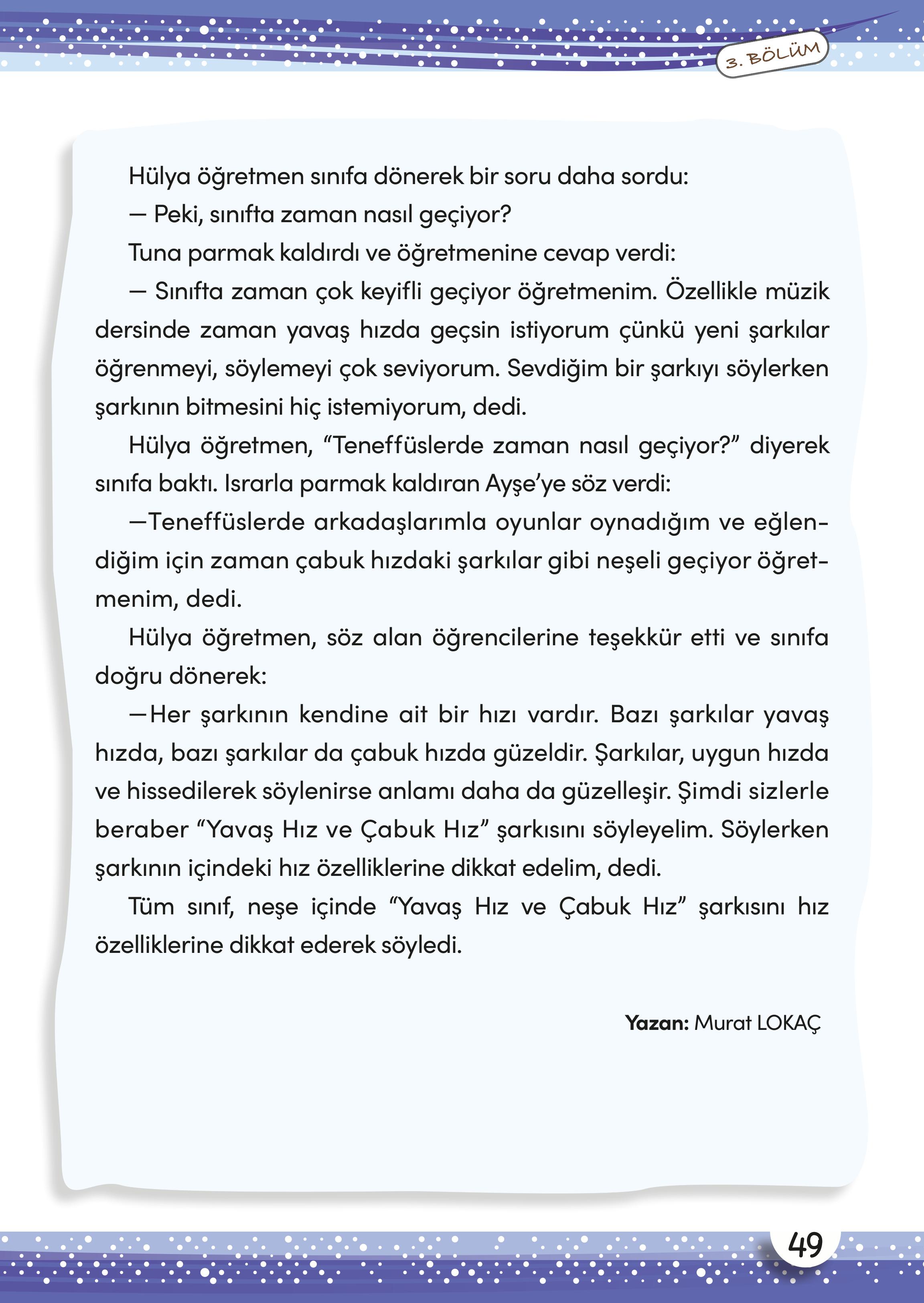 3. Sınıf Meb Yayınları Müzik Ders Kitabı Sayfa 50 Cevapları