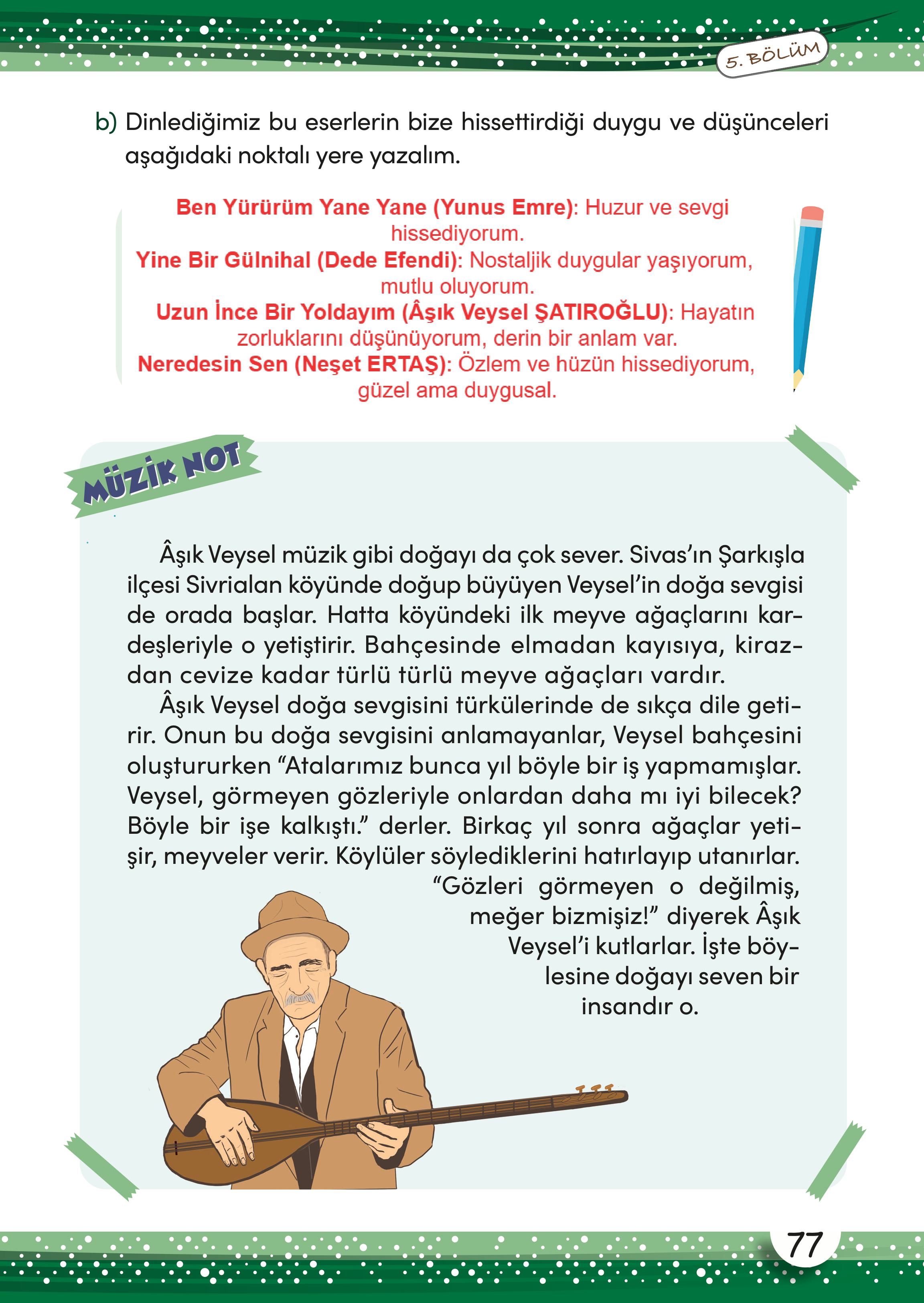 3. Sınıf Meb Yayınları Müzik Ders Kitabı Sayfa 78 Cevapları