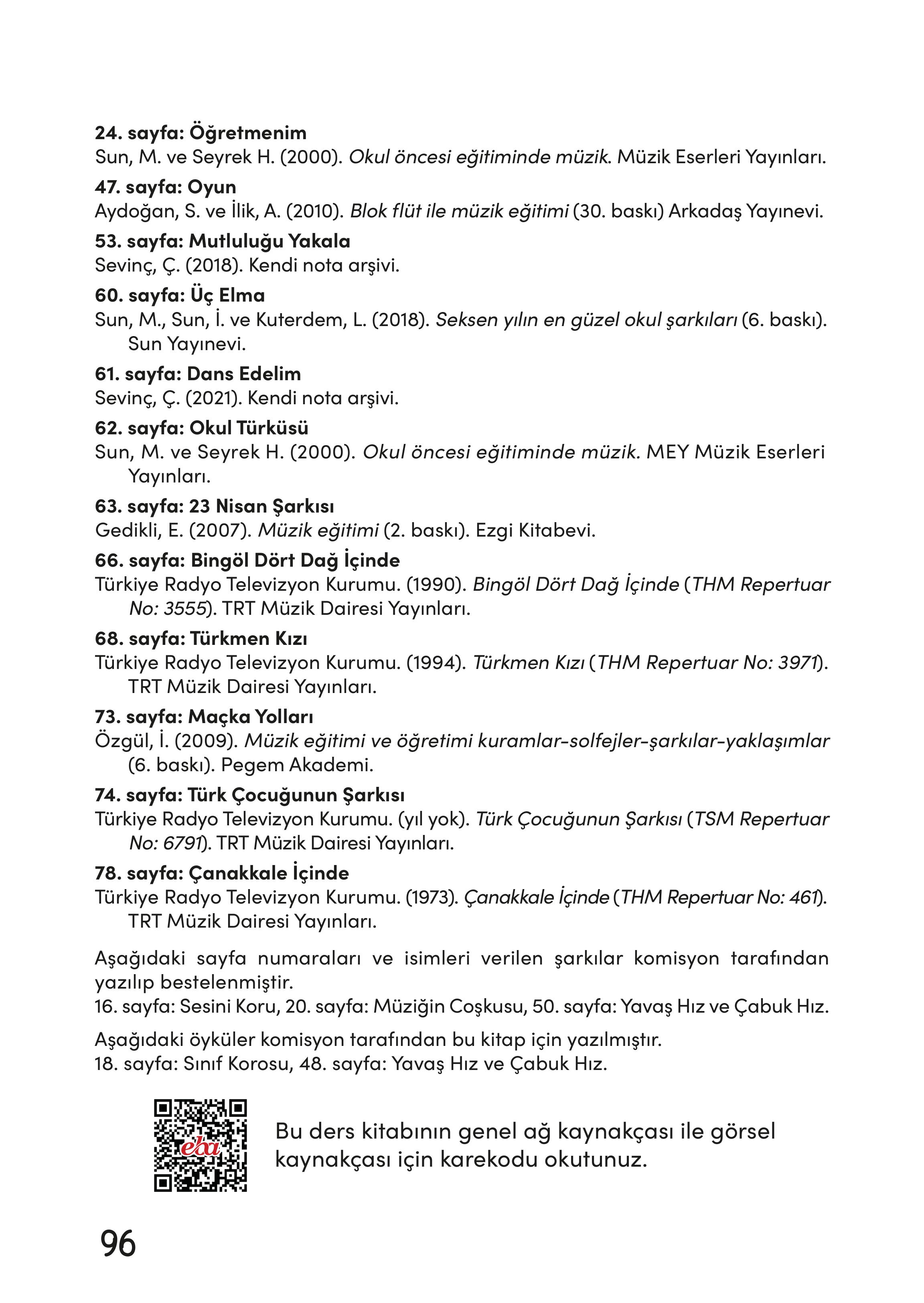 3. Sınıf Meb Yayınları Müzik Ders Kitabı Sayfa 97 Cevapları 3. Sınıf Meb Yayınları Müzik Ders Kitabı Sayfa 97 Cevapları