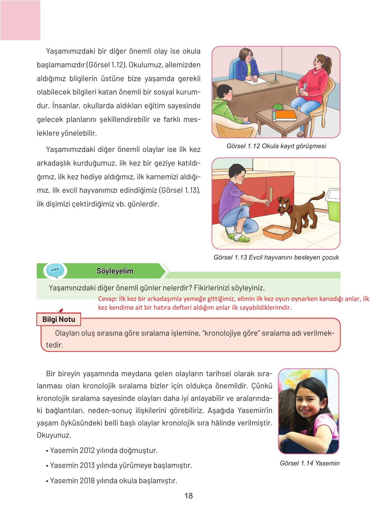 4. Sınıf Hecce Yayıncılık Sosyal Bilgiler Ders Kitabı Sayfa 18 Cevapları