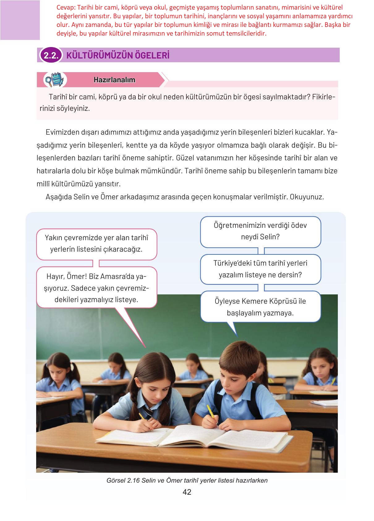 4. Sınıf Hecce Yayıncılık Sosyal Bilgiler Ders Kitabı Sayfa 42 Cevapları