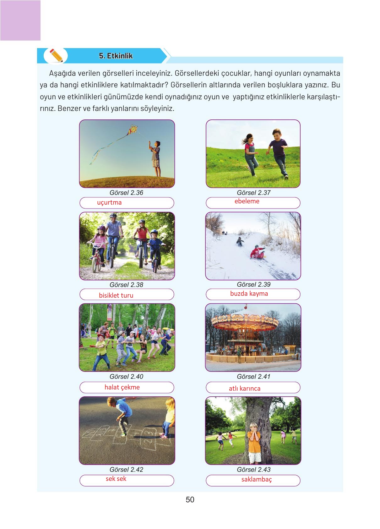 4. Sınıf Hecce Yayıncılık Sosyal Bilgiler Ders Kitabı Sayfa 50 Cevapları