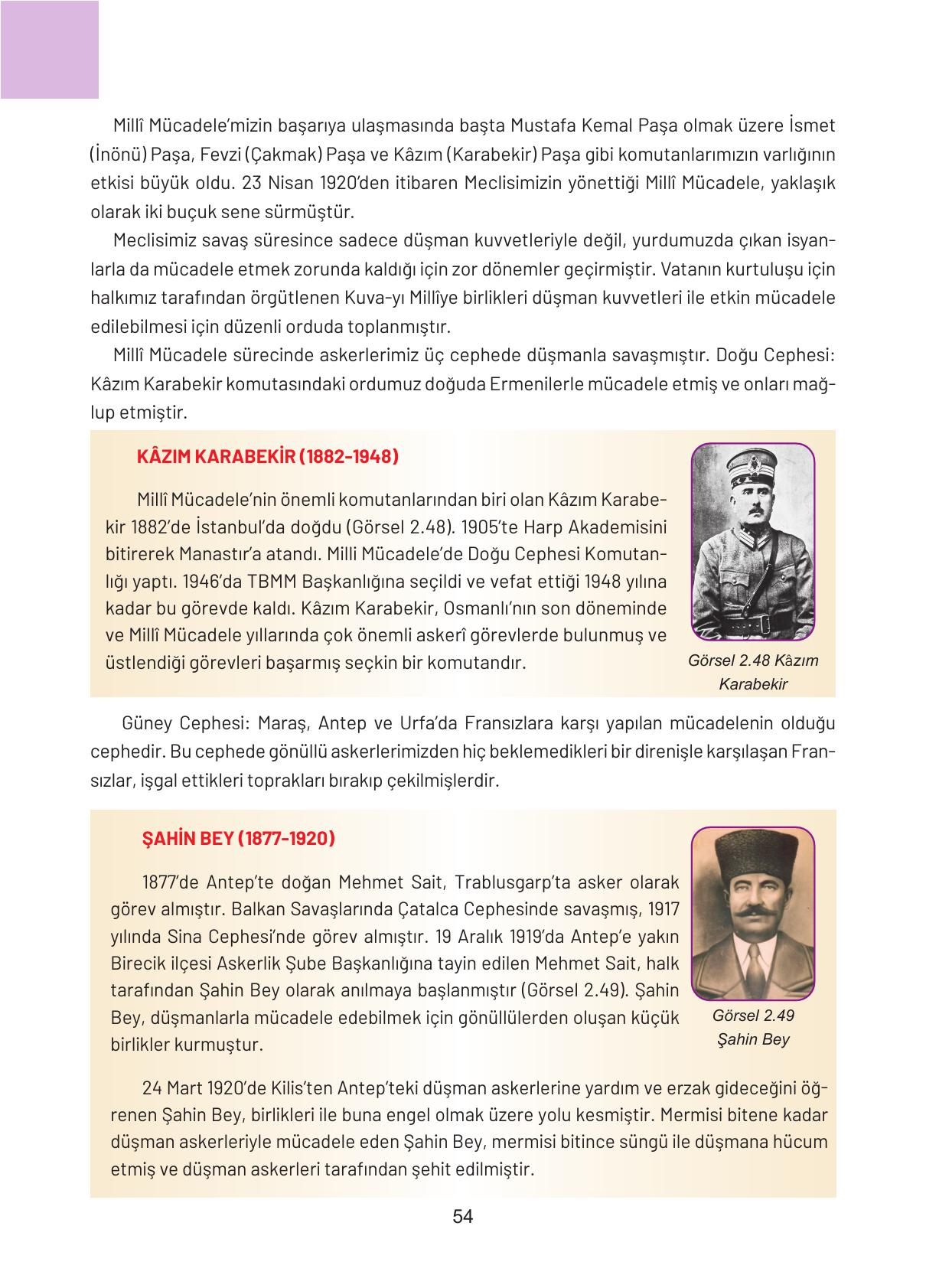 4. Sınıf Hecce Yayıncılık Sosyal Bilgiler Ders Kitabı Sayfa 54 Cevapları