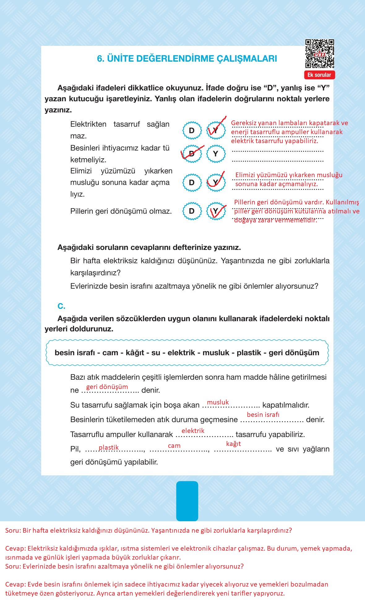 4. Sınıf Pasifik Yayınları Fen Bilimleri Ders Kitabı Sayfa 224 Cevapları 4. Sınıf Pasifik Yayınları Fen Bilimleri Ders Kitabı Sayfa 224 Cevapları