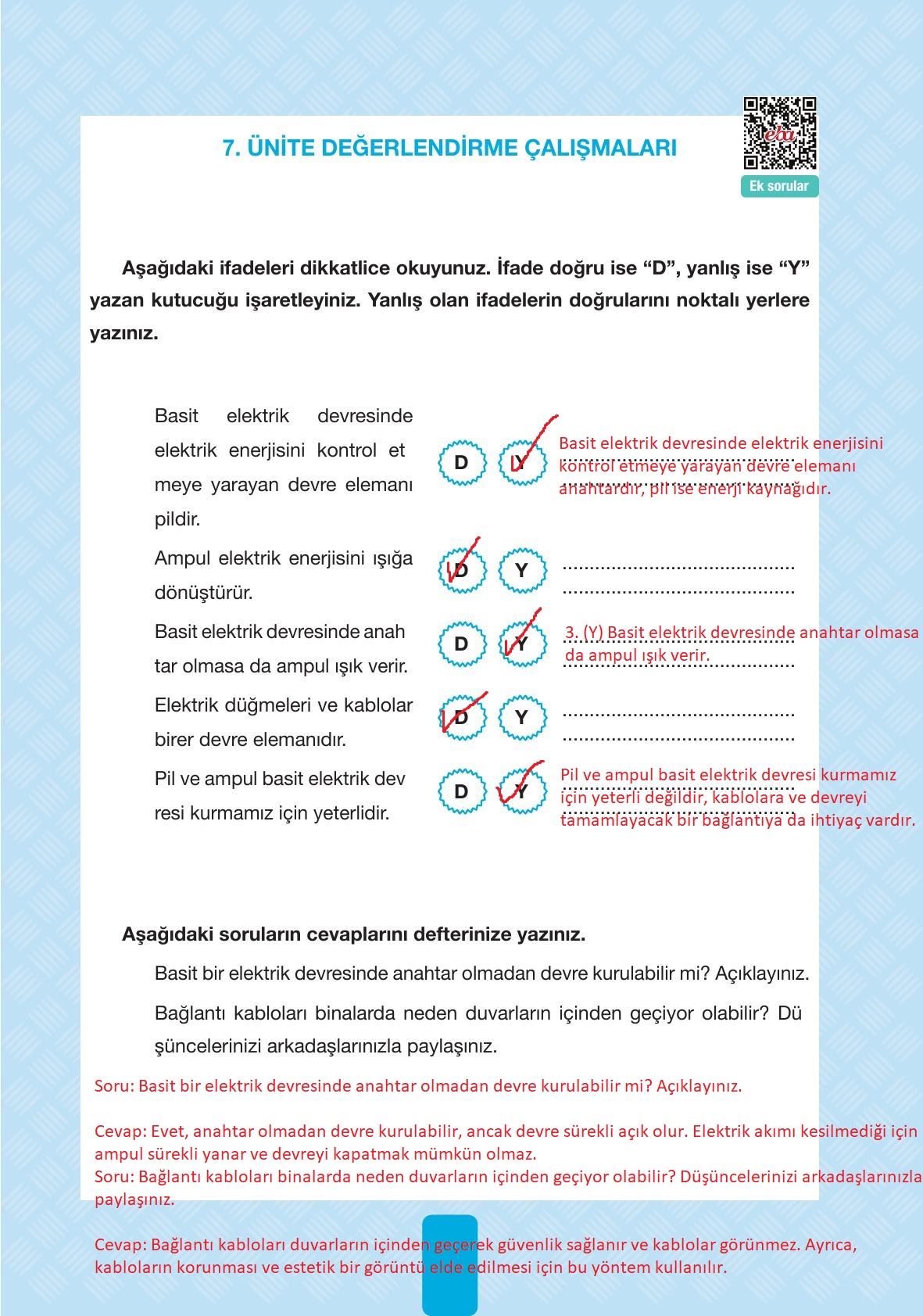 4. Sınıf Pasifik Yayınları Fen Bilimleri Ders Kitabı Sayfa 241 Cevapları