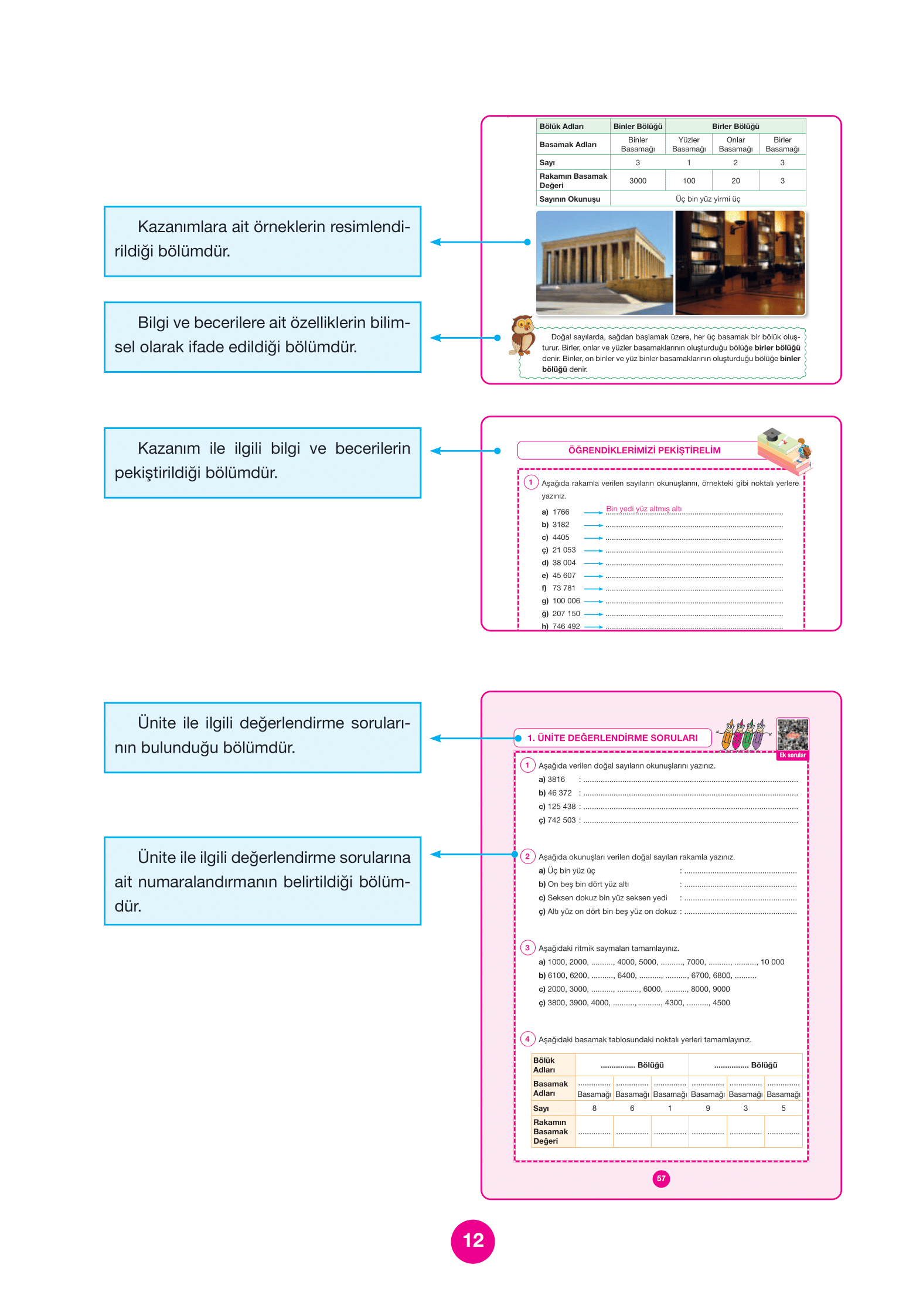 4. Sınıf Pasifik Yayınları Matematik Ders Kitabı Sayfa 12 Cevapları