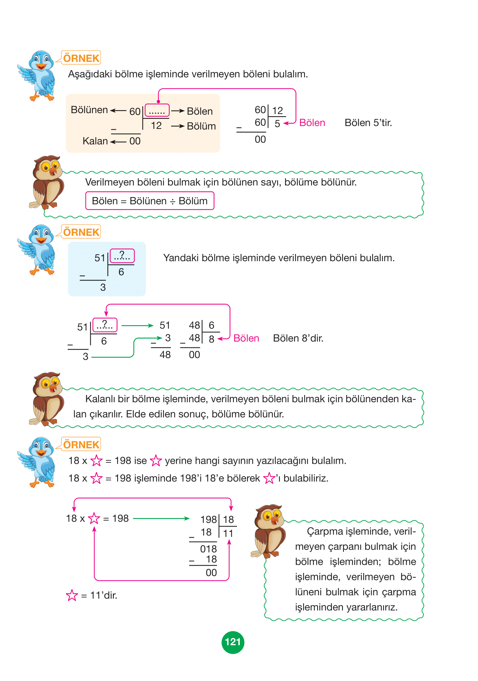 4. Sınıf Pasifik Yayınları Matematik Ders Kitabı Sayfa 121 Cevapları