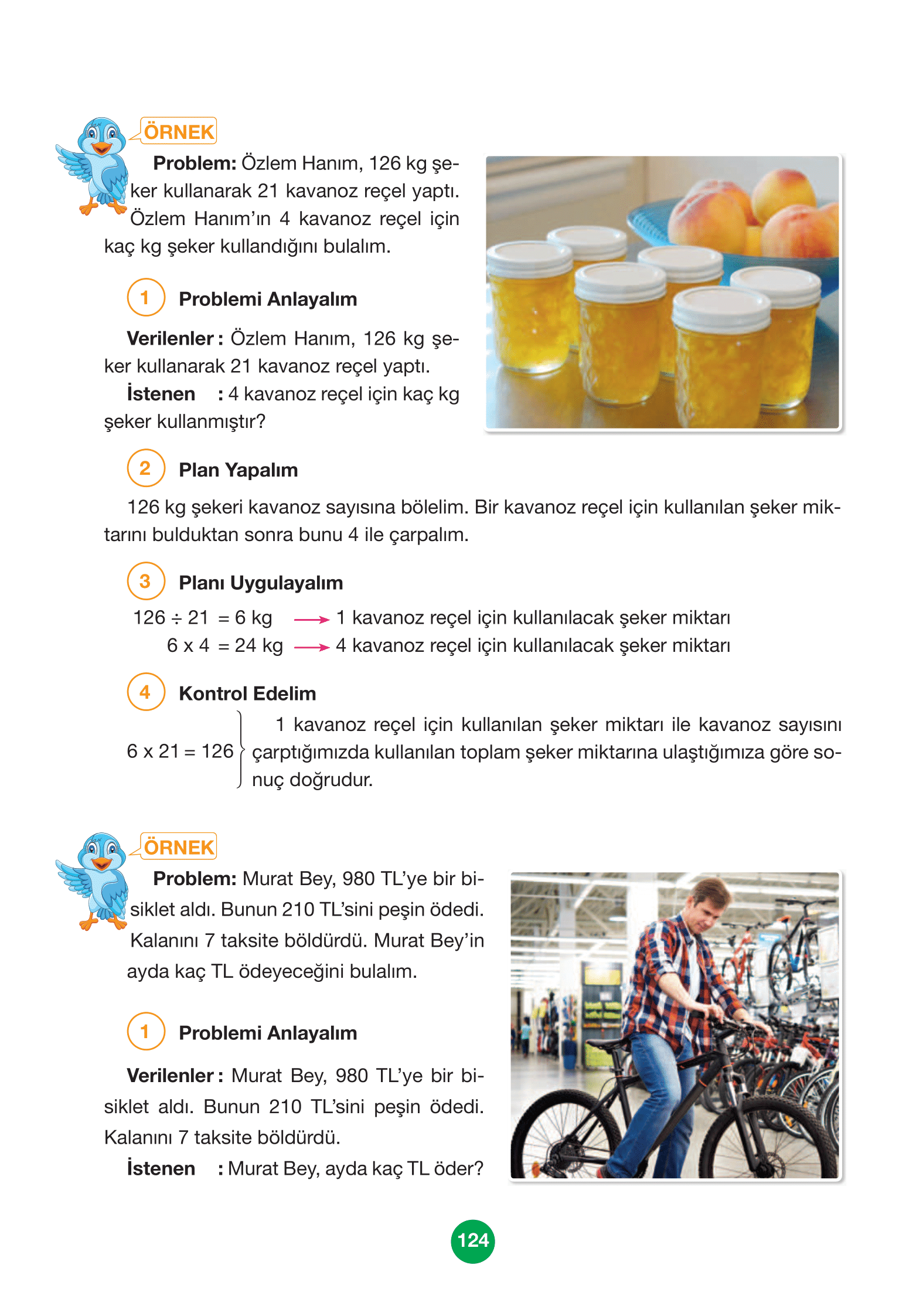 4. Sınıf Pasifik Yayınları Matematik Ders Kitabı Sayfa 124 Cevapları
