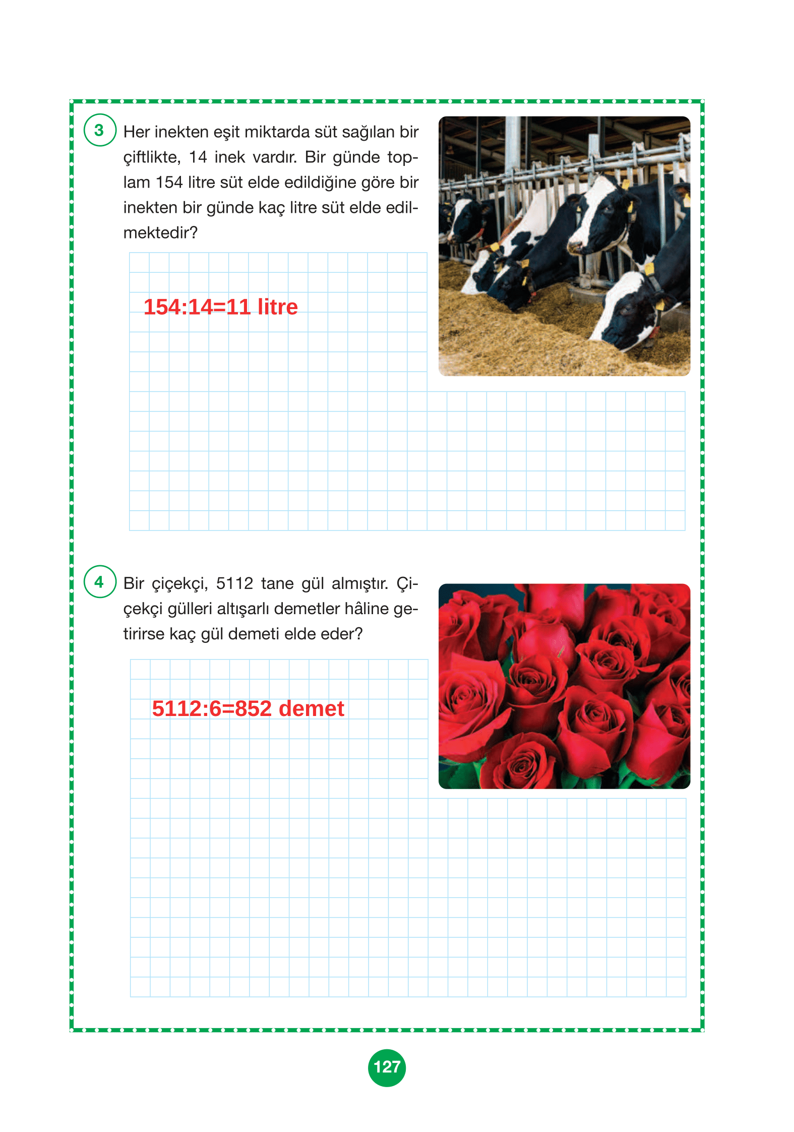 4. Sınıf Pasifik Yayınları Matematik Ders Kitabı Sayfa 127 Cevapları