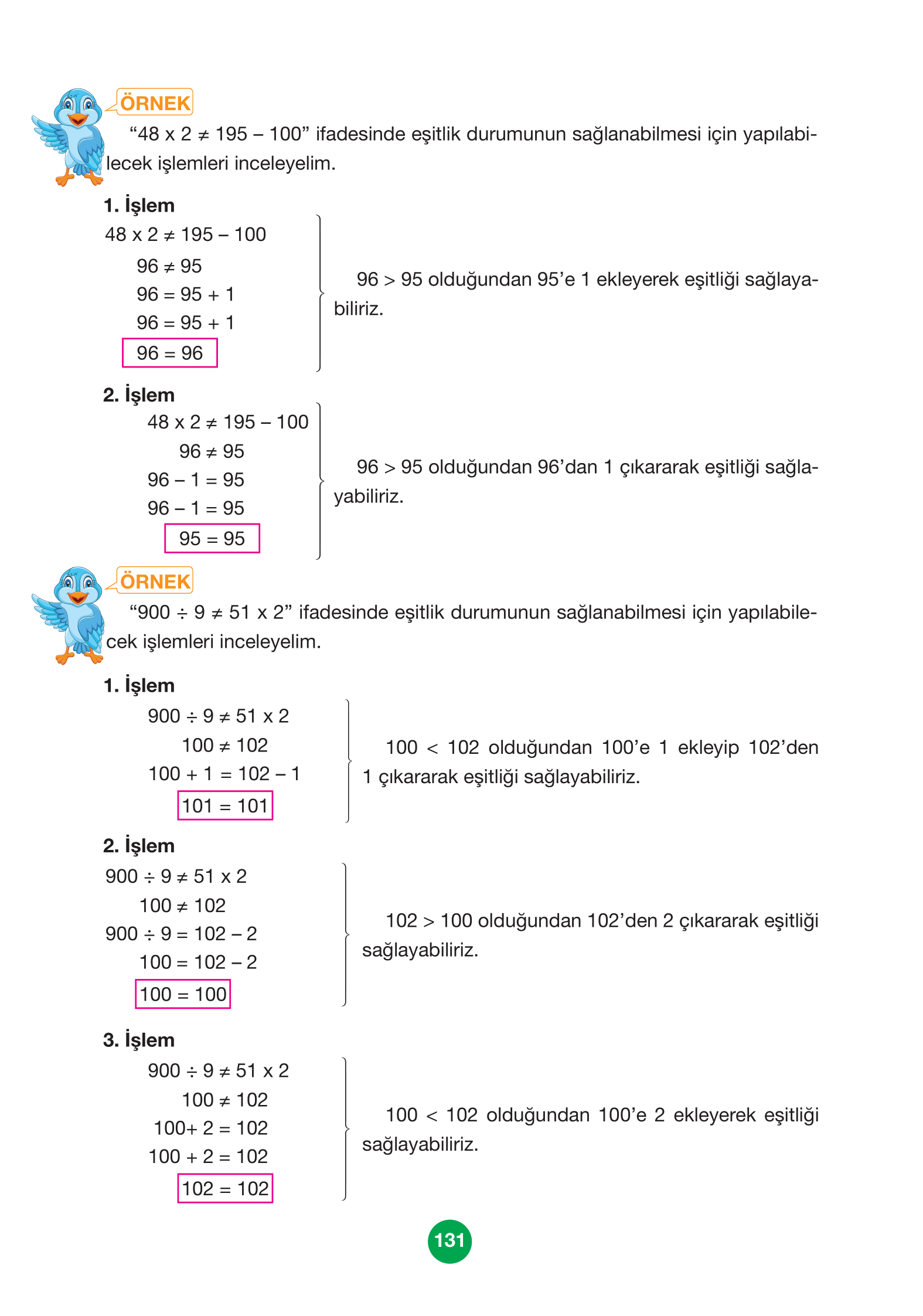 4. Sınıf Pasifik Yayınları Matematik Ders Kitabı Sayfa 131 Cevapları