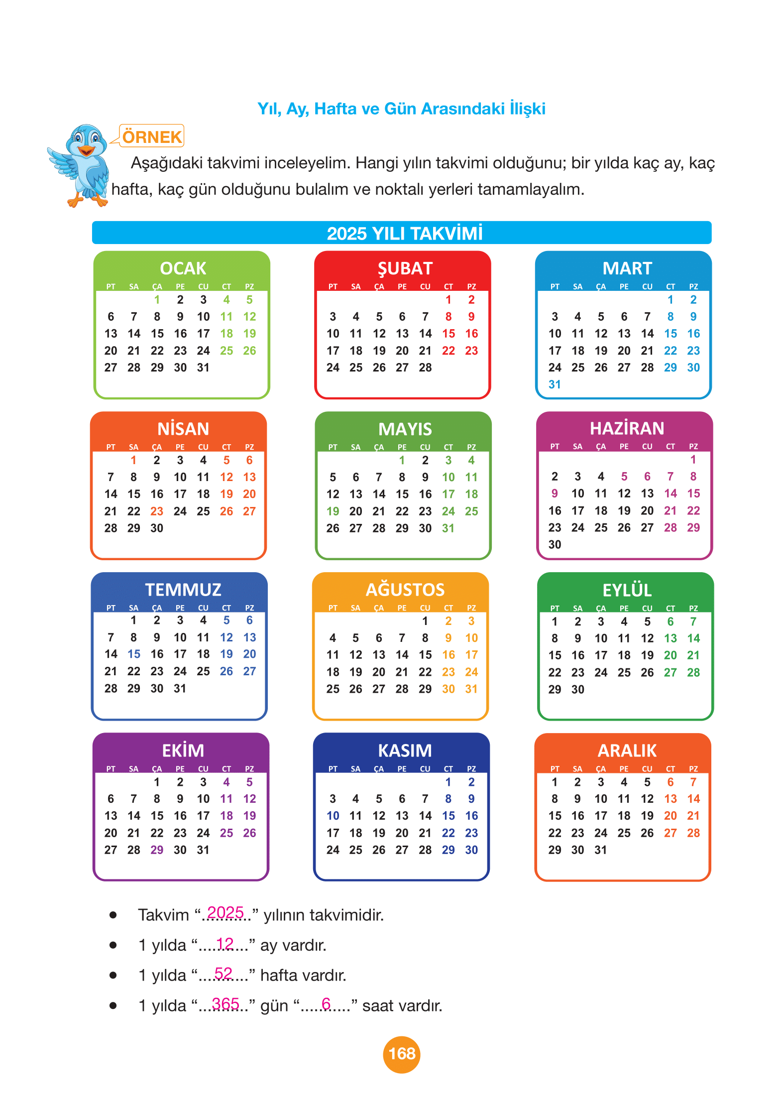 4. Sınıf Pasifik Yayınları Matematik Ders Kitabı Sayfa 168 Cevapları