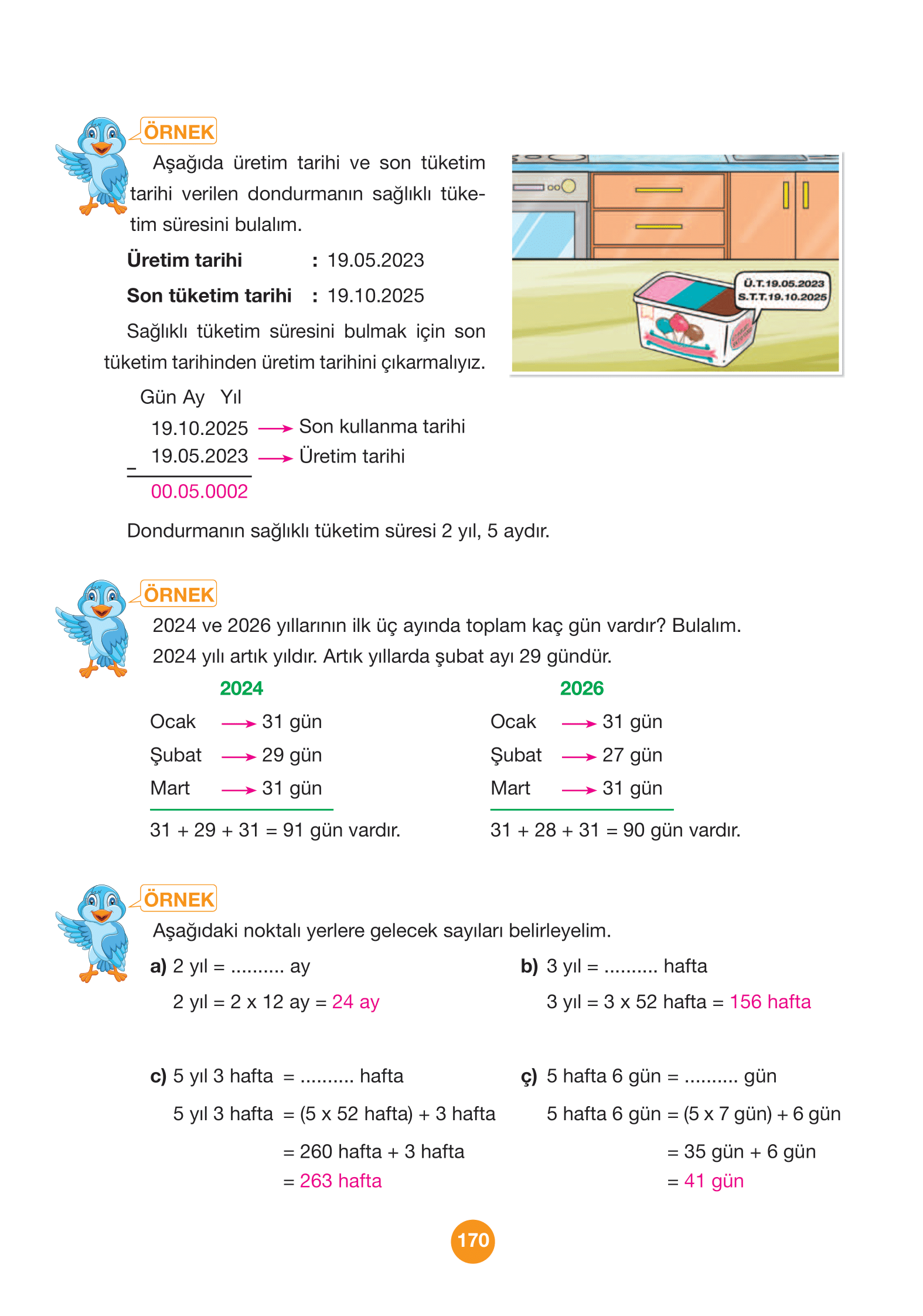 4. Sınıf Pasifik Yayınları Matematik Ders Kitabı Sayfa 170 Cevapları