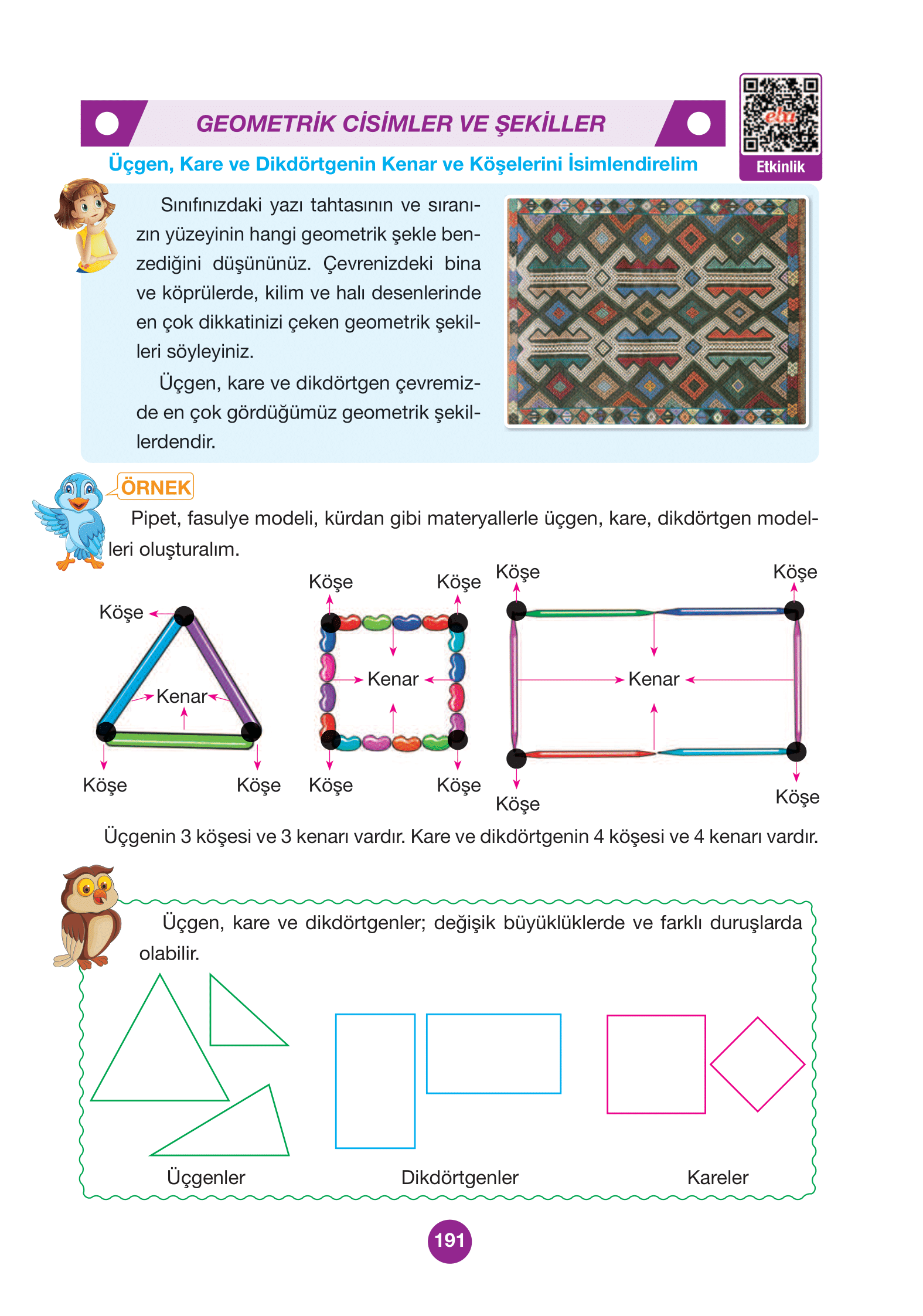 4. Sınıf Pasifik Yayınları Matematik Ders Kitabı Sayfa 191 Cevapları