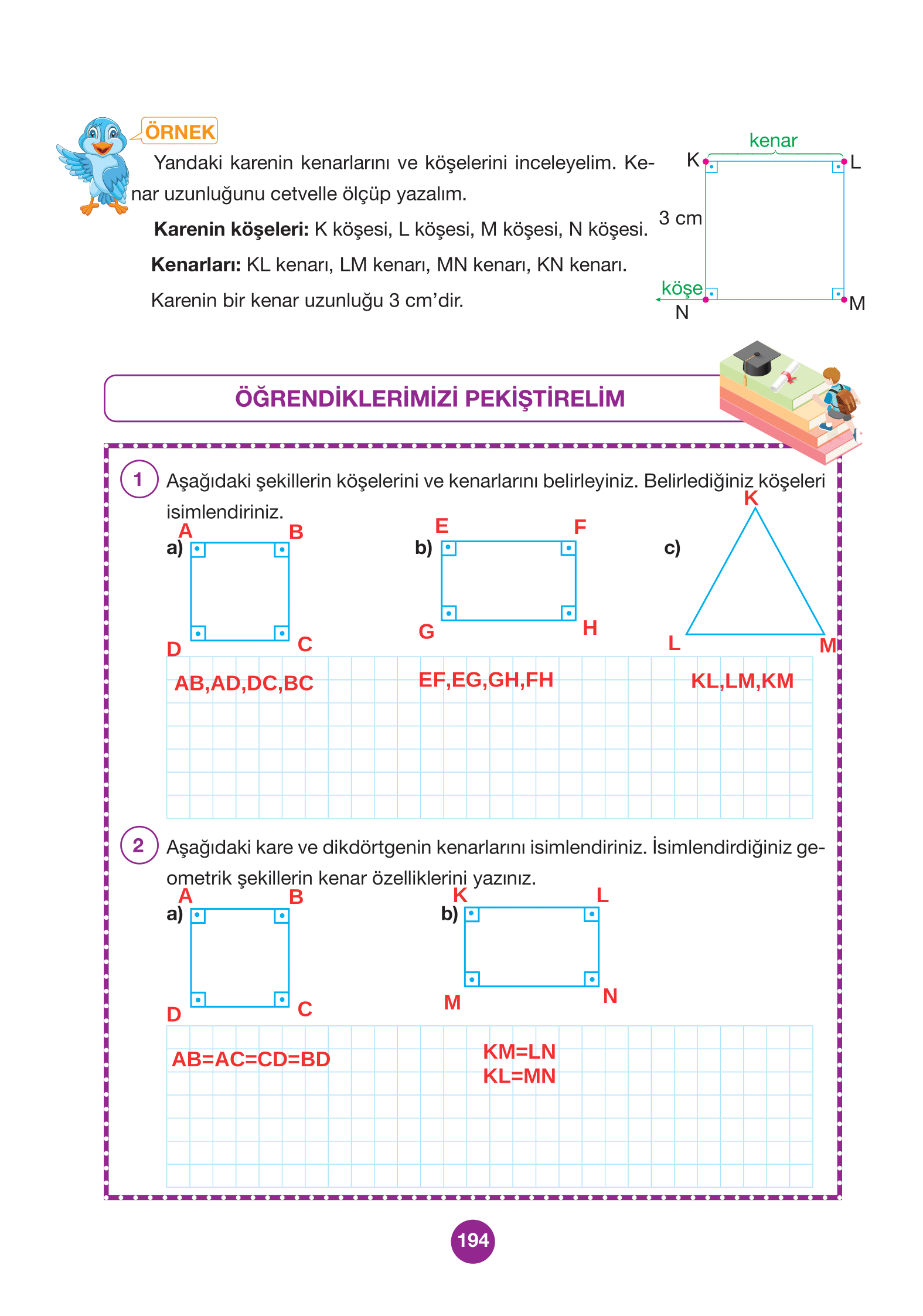 4. Sınıf Pasifik Yayınları Matematik Ders Kitabı Sayfa 194 Cevapları