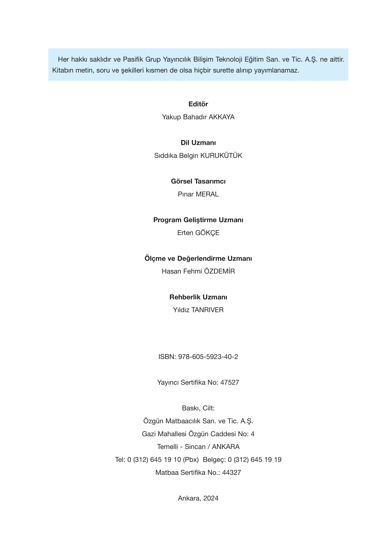 4. Sınıf Pasifik Yayınları Matematik Ders Kitabı Sayfa 2 Cevapları