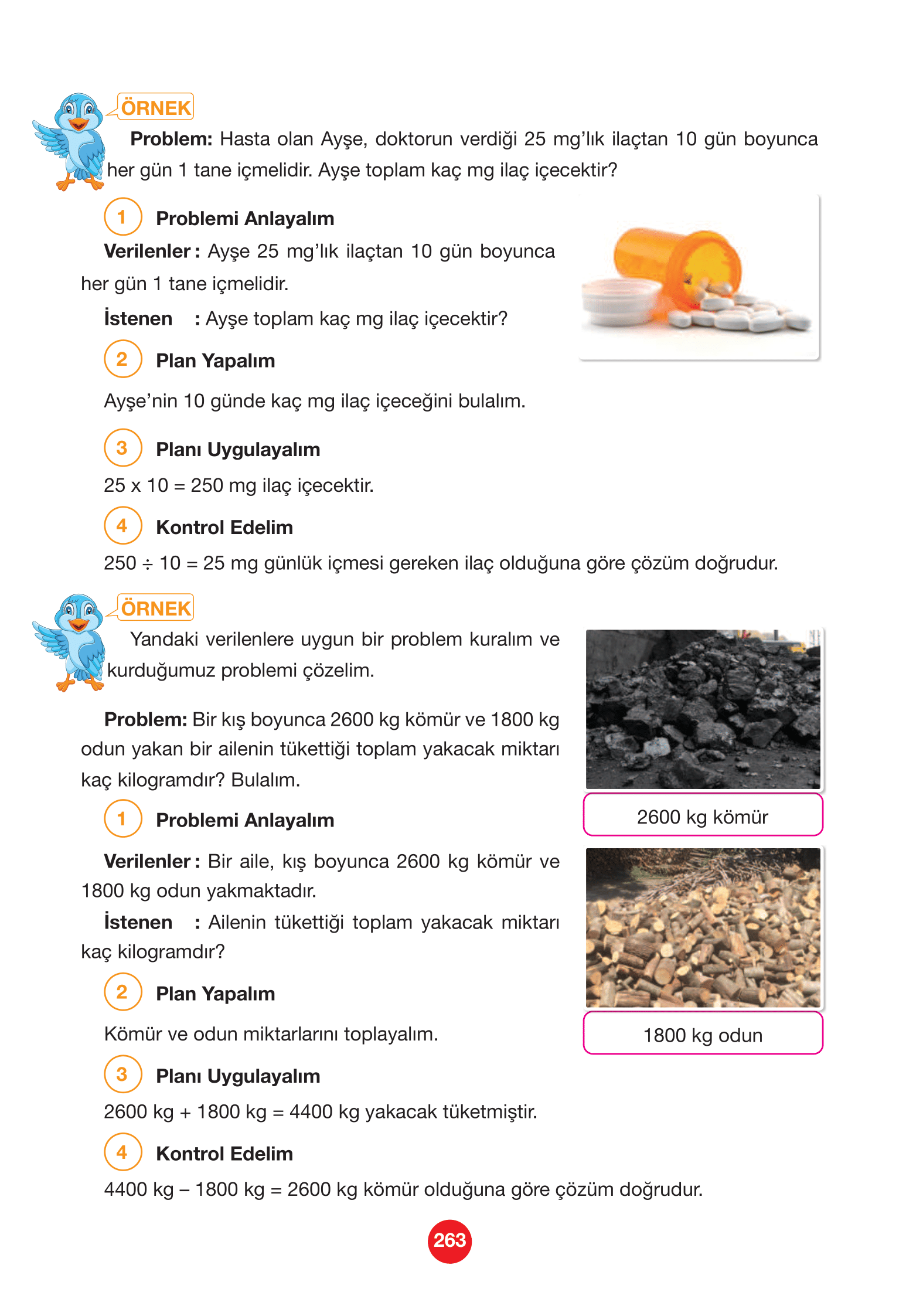 4. Sınıf Pasifik Yayınları Matematik Ders Kitabı Sayfa 263 Cevapları