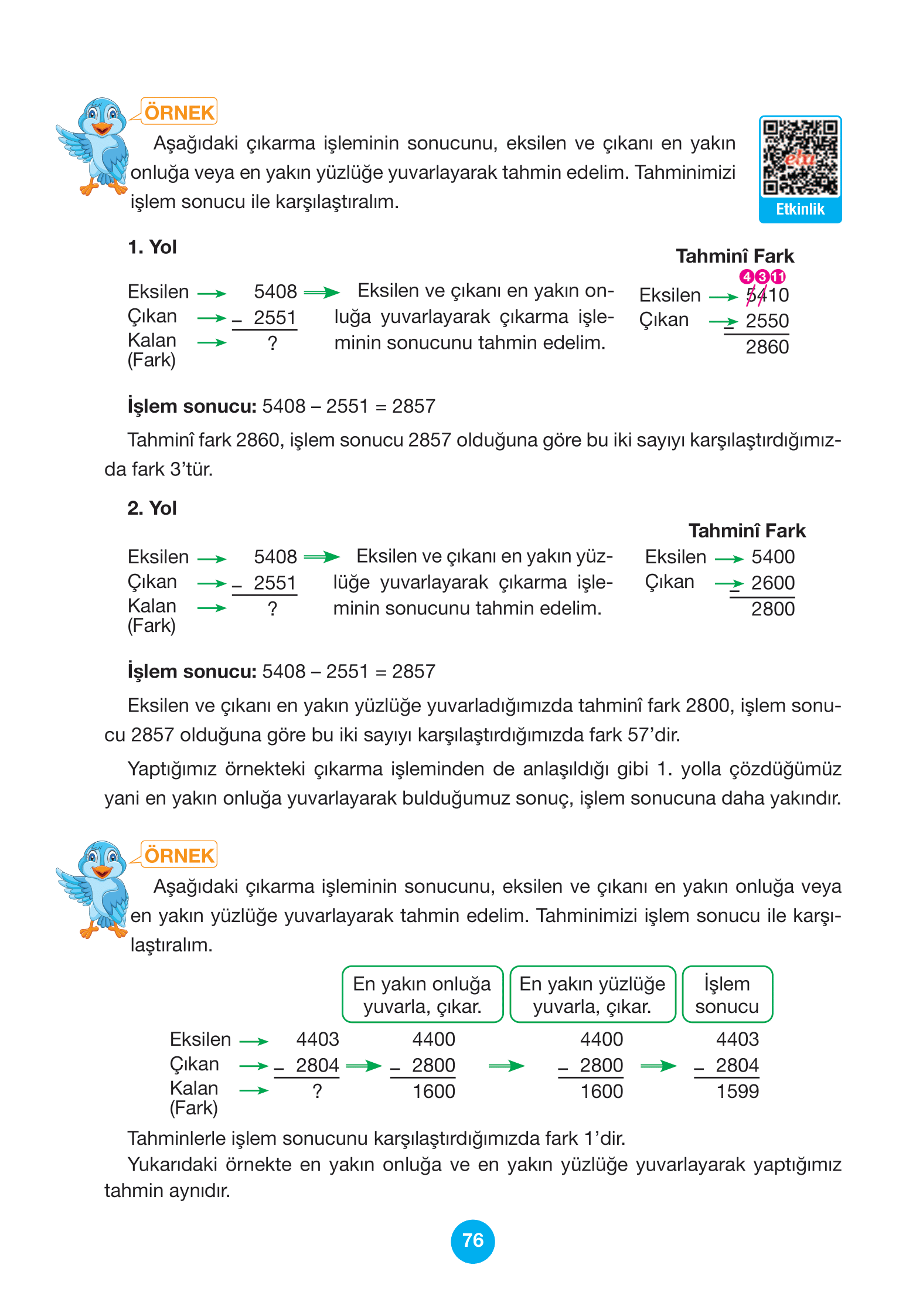 4. Sınıf Pasifik Yayınları Matematik Ders Kitabı Sayfa 76 Cevapları