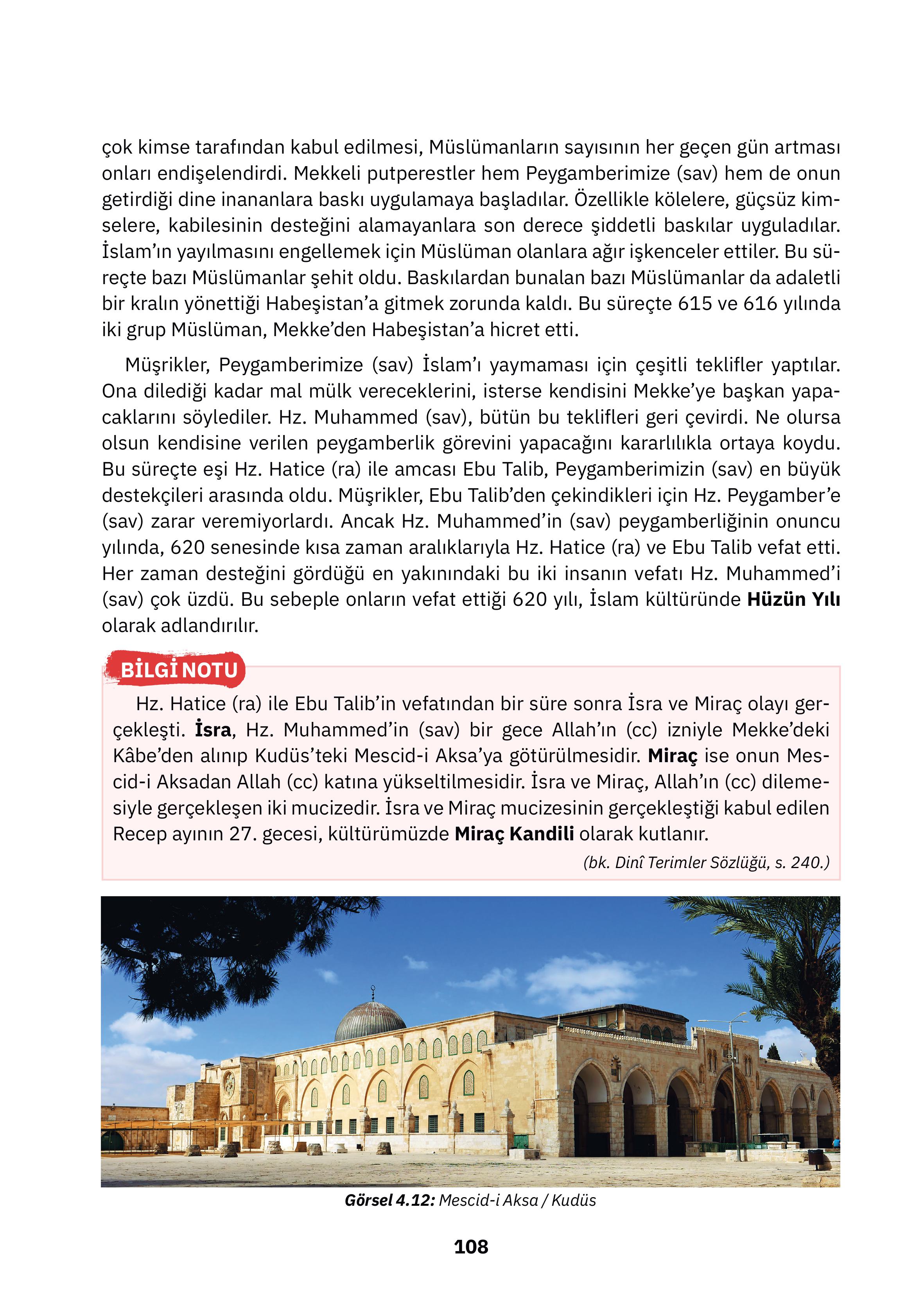 4. Sınıf Sdr İpekyolu Yayıncılık Din Kültürü Ve Ahlak Bilgisi Ders Kitabı Sayfa 108 Cevapları