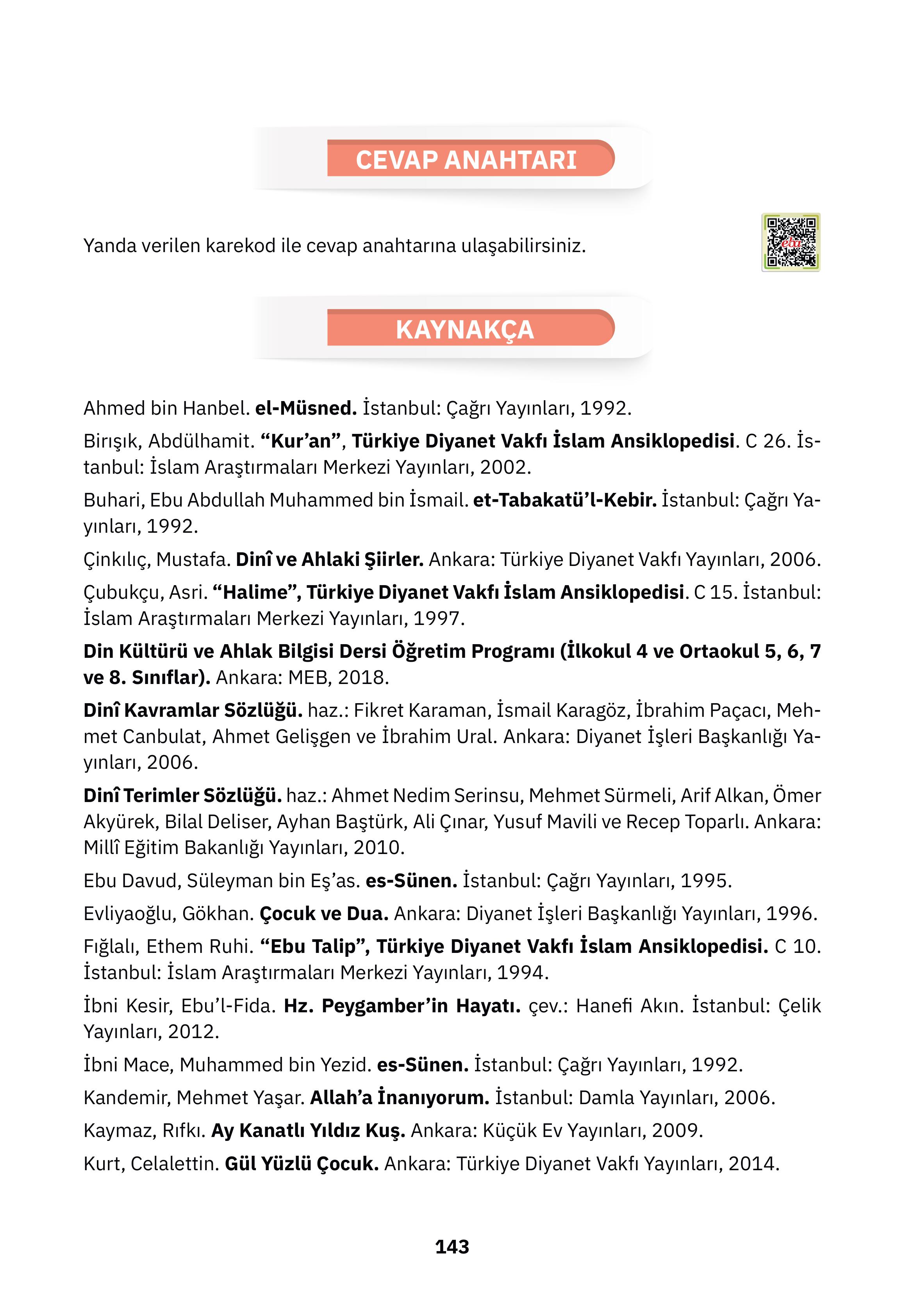 4. Sınıf Sdr İpekyolu Yayıncılık Din Kültürü Ve Ahlak Bilgisi Ders Kitabı Sayfa 143 Cevapları 4. Sınıf Sdr İpekyolu Yayıncılık Din Kültürü Ve Ahlak Bilgisi Ders Kitabı Sayfa 143 Cevapları
