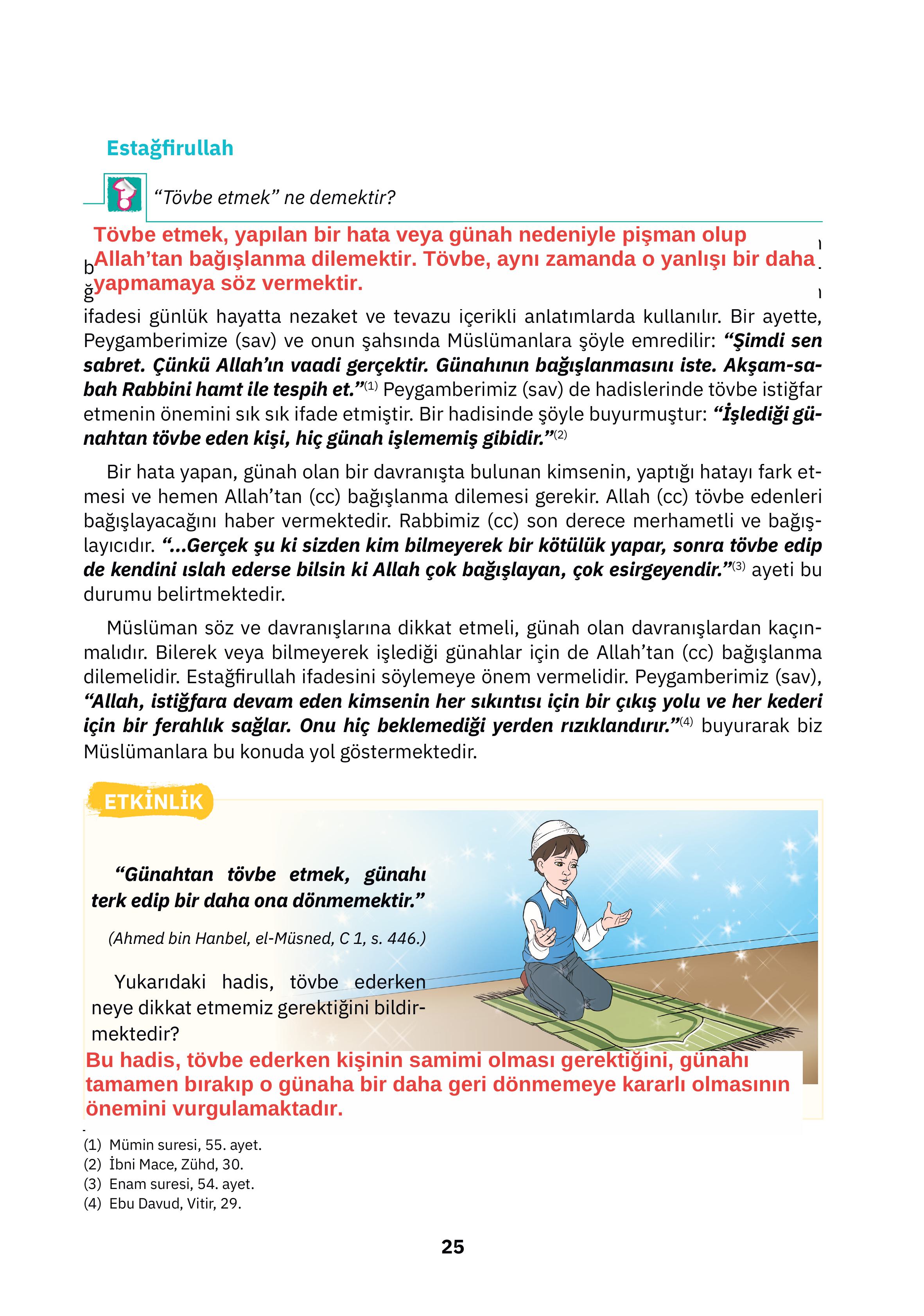 4. Sınıf Sdr İpekyolu Yayıncılık Din Kültürü Ve Ahlak Bilgisi Ders Kitabı Sayfa 25 Cevapları 4. Sınıf Sdr İpekyolu Yayıncılık Din Kültürü Ve Ahlak Bilgisi Ders Kitabı Sayfa 25 Cevapları