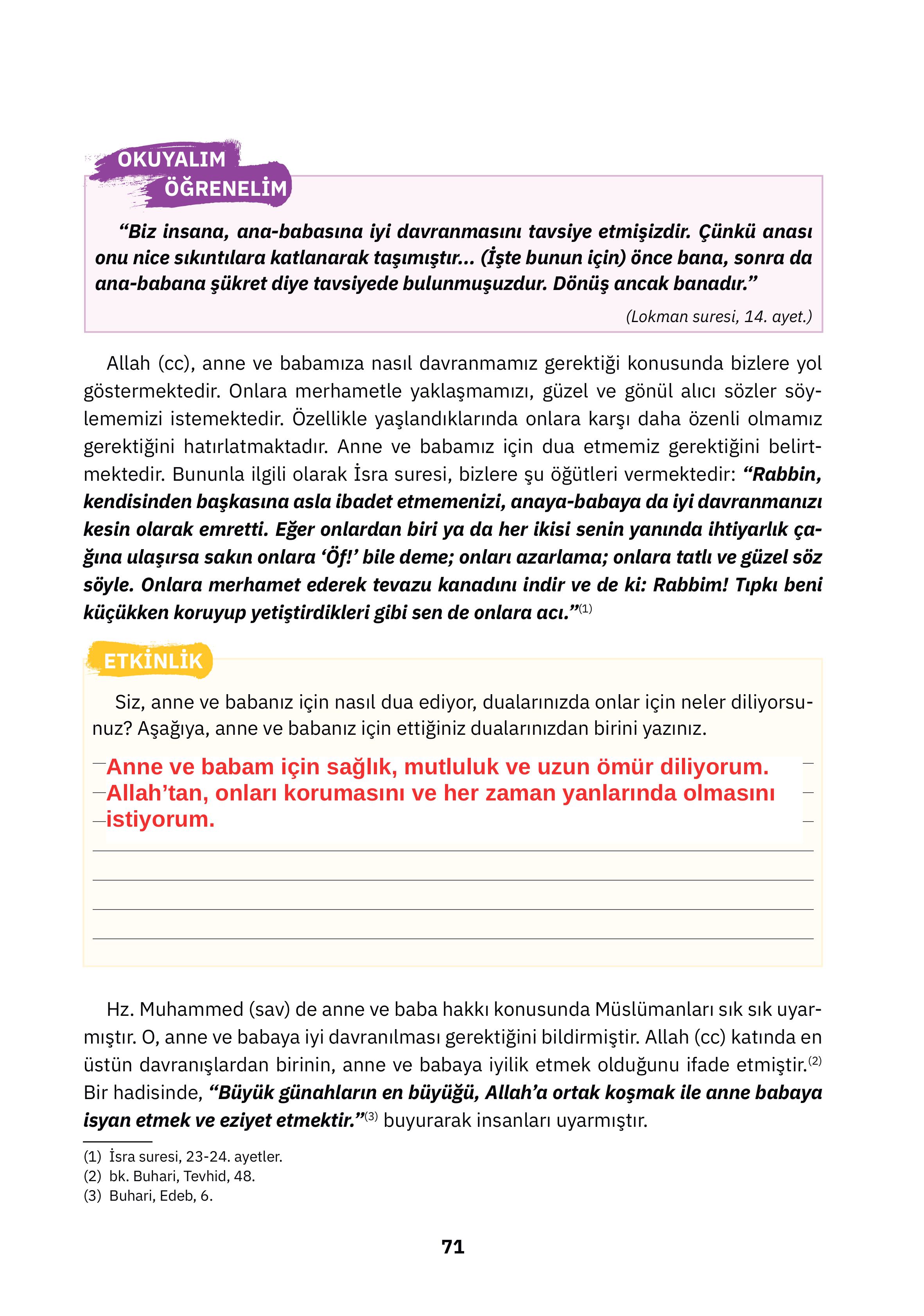 4. Sınıf Sdr İpekyolu Yayıncılık Din Kültürü Ve Ahlak Bilgisi Ders Kitabı Sayfa 71 Cevapları 4. Sınıf Sdr İpekyolu Yayıncılık Din Kültürü Ve Ahlak Bilgisi Ders Kitabı Sayfa 71 Cevapları