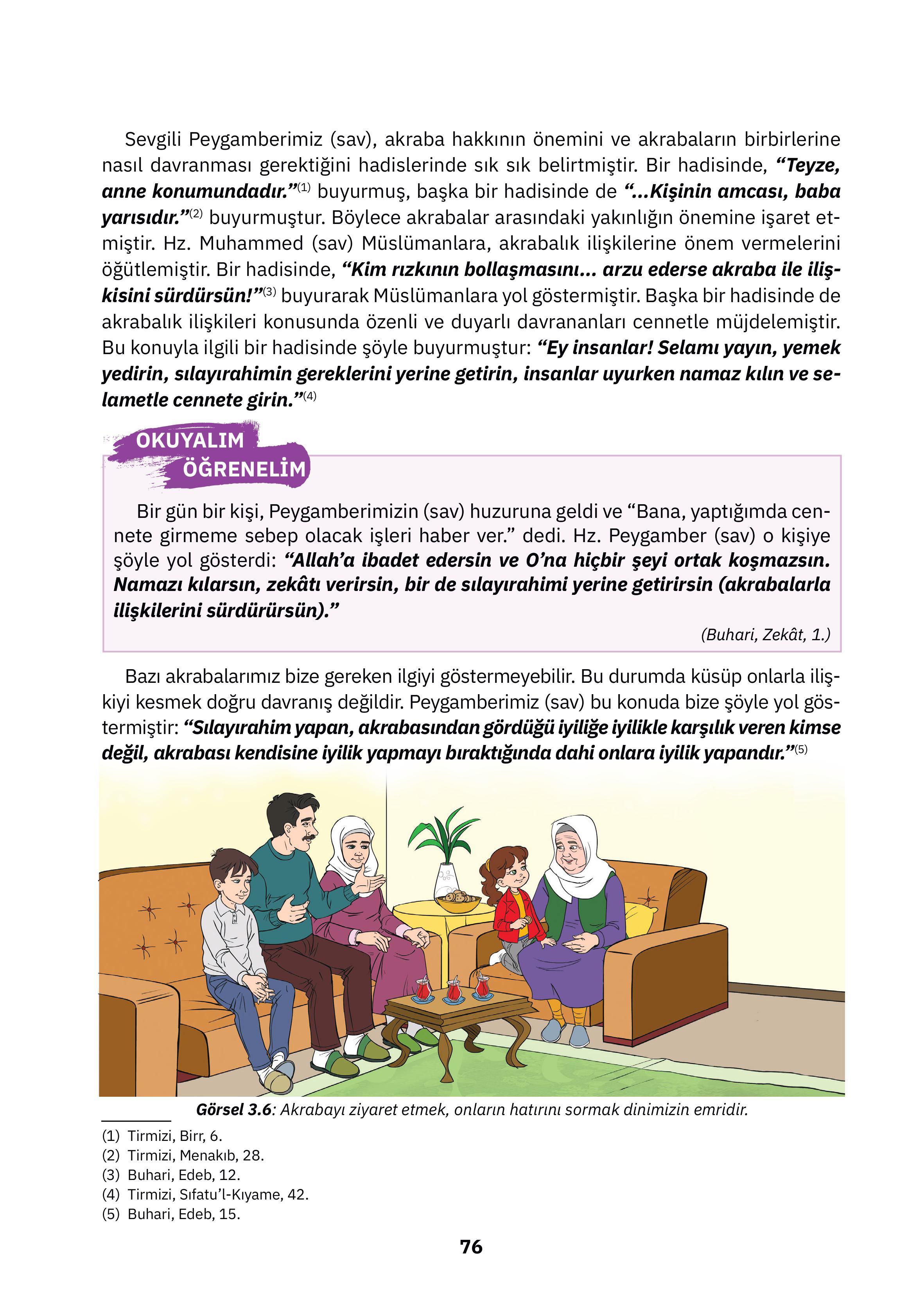 4. Sınıf Sdr İpekyolu Yayıncılık Din Kültürü Ve Ahlak Bilgisi Ders Kitabı Sayfa 76 Cevapları