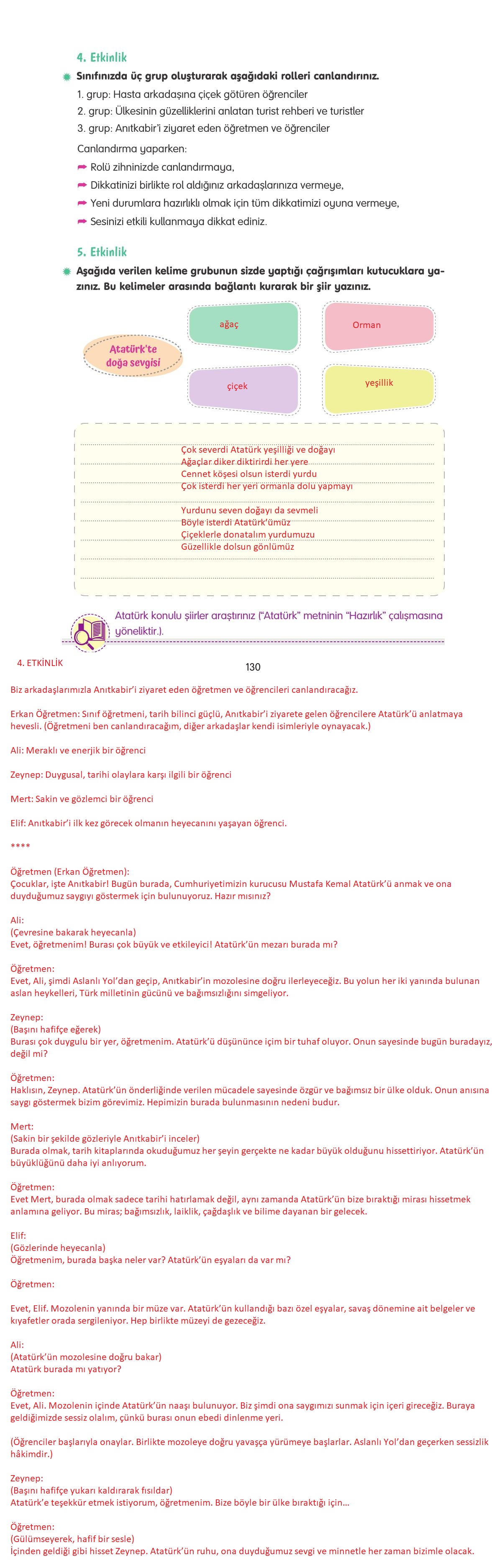 4. Sınıf Tuna Yayınları Türkçe Ders Kitabı Sayfa 130 Cevapları 4. Sınıf Tuna Yayınları Türkçe Ders Kitabı Sayfa 130 Cevapları