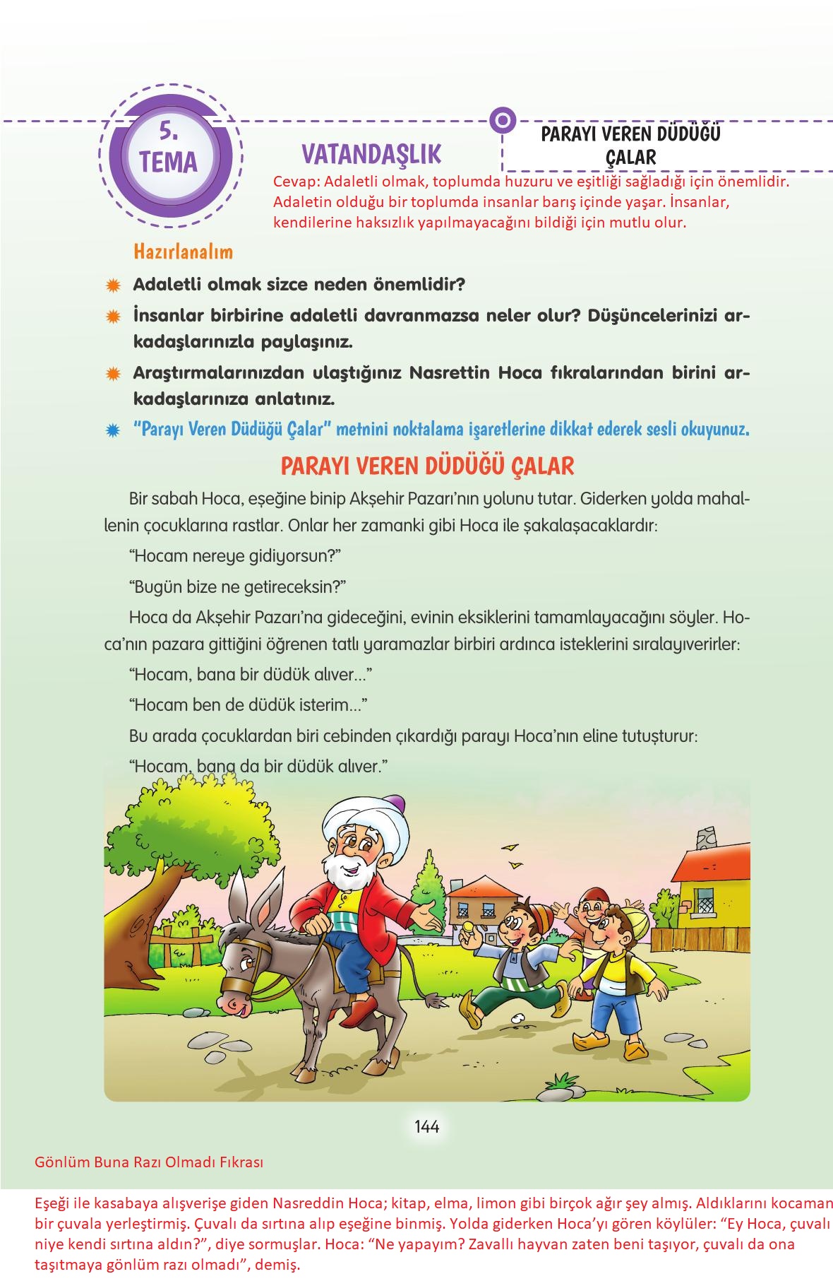 4. Sınıf Tuna Yayınları Türkçe Ders Kitabı Sayfa 144 Cevapları 4. Sınıf Tuna Yayınları Türkçe Ders Kitabı Sayfa 144 Cevapları