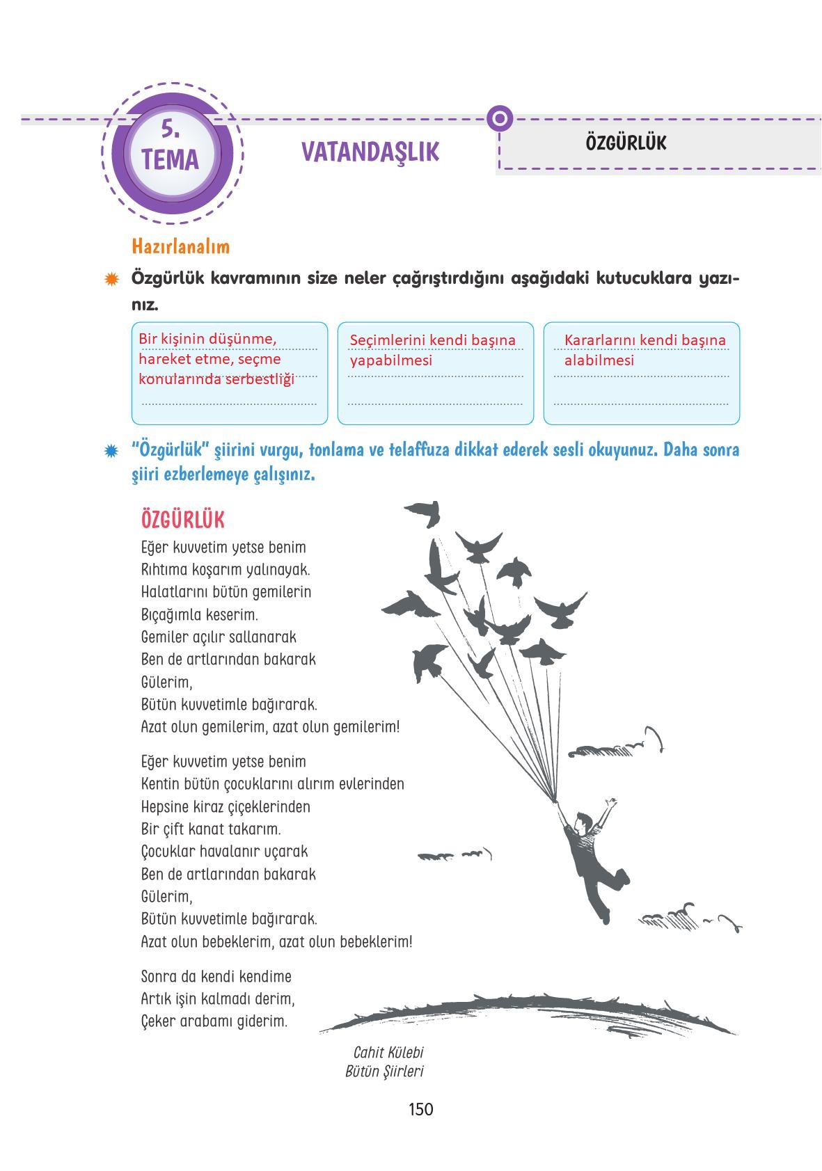 4. Sınıf Tuna Yayınları Türkçe Ders Kitabı Sayfa 150 Cevapları