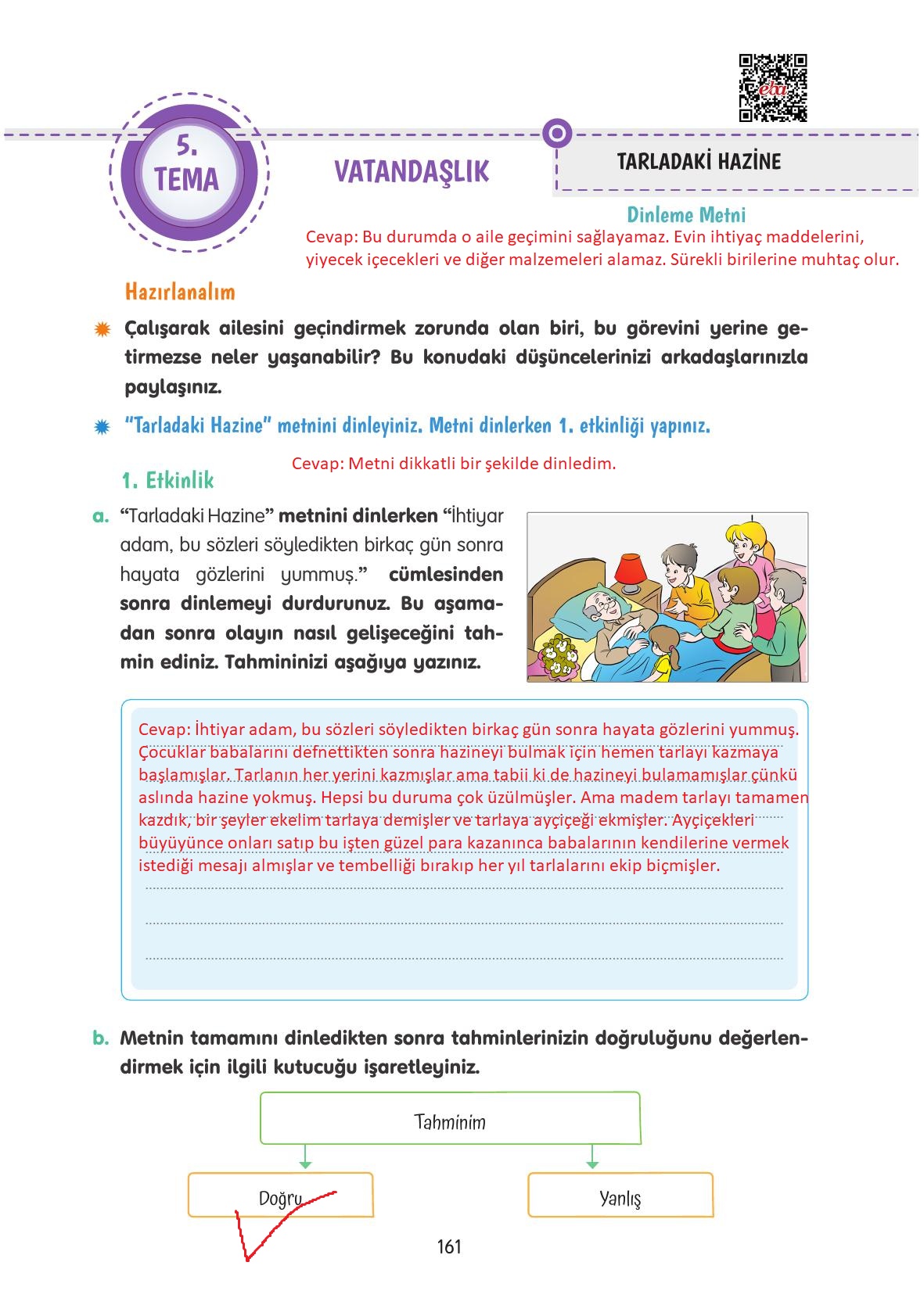 4. Sınıf Tuna Yayınları Türkçe Ders Kitabı Sayfa 161 Cevapları 4. Sınıf Tuna Yayınları Türkçe Ders Kitabı Sayfa 161 Cevapları