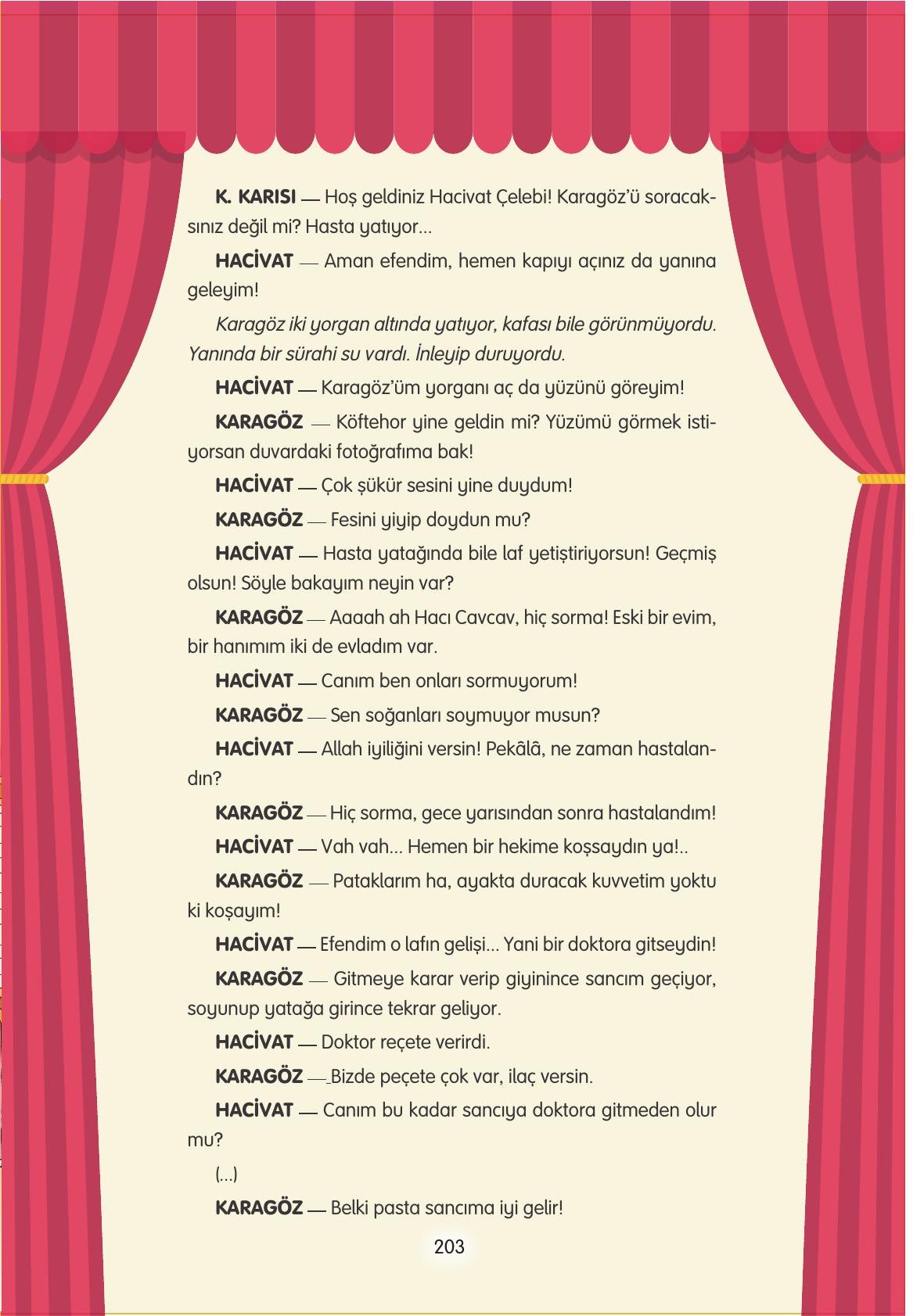 4. Sınıf Tuna Yayınları Türkçe Ders Kitabı Sayfa 203 Cevapları